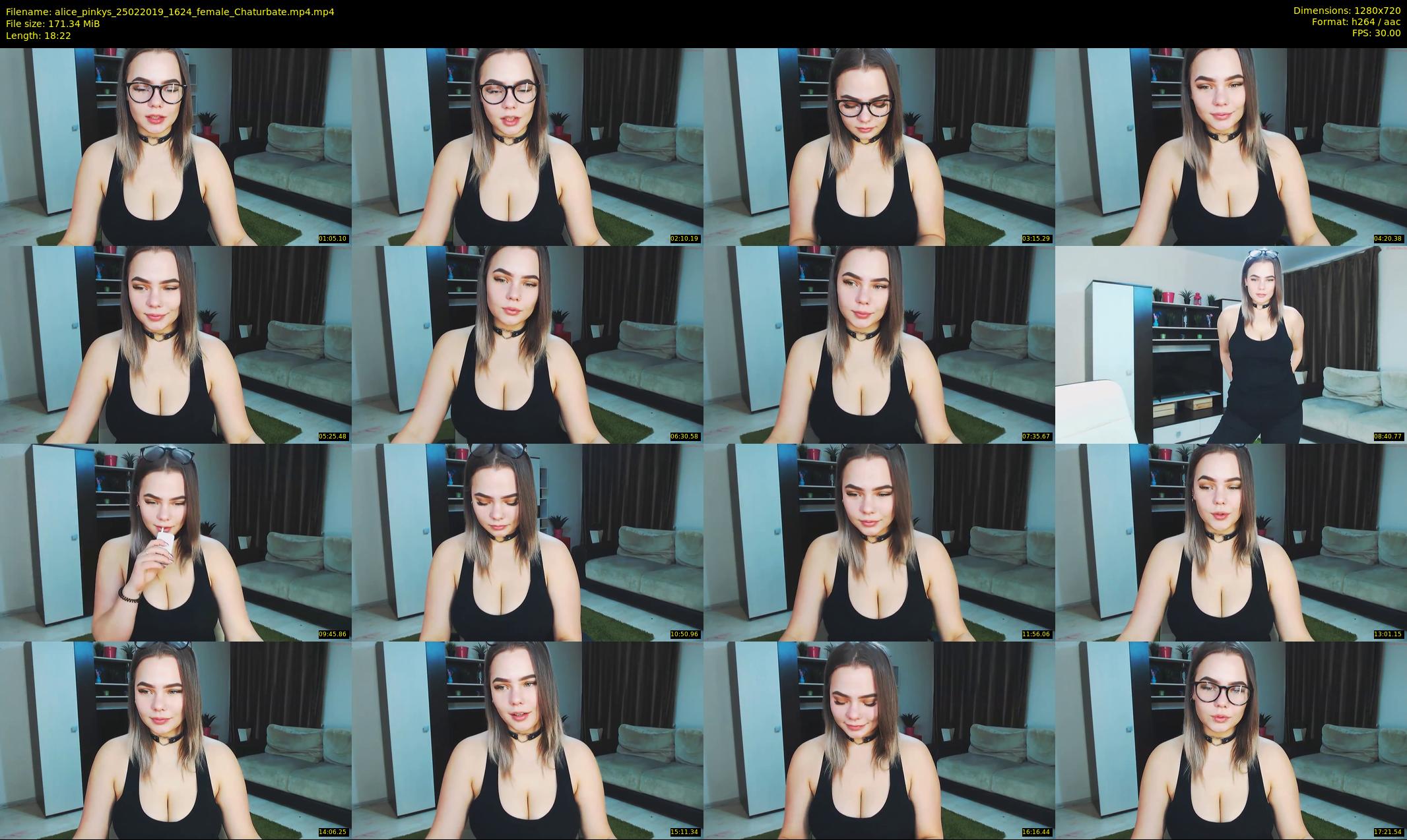 alice_pinkys — 19 minute Chaturbate female cam show recording, 720p, Feb 25, 2019