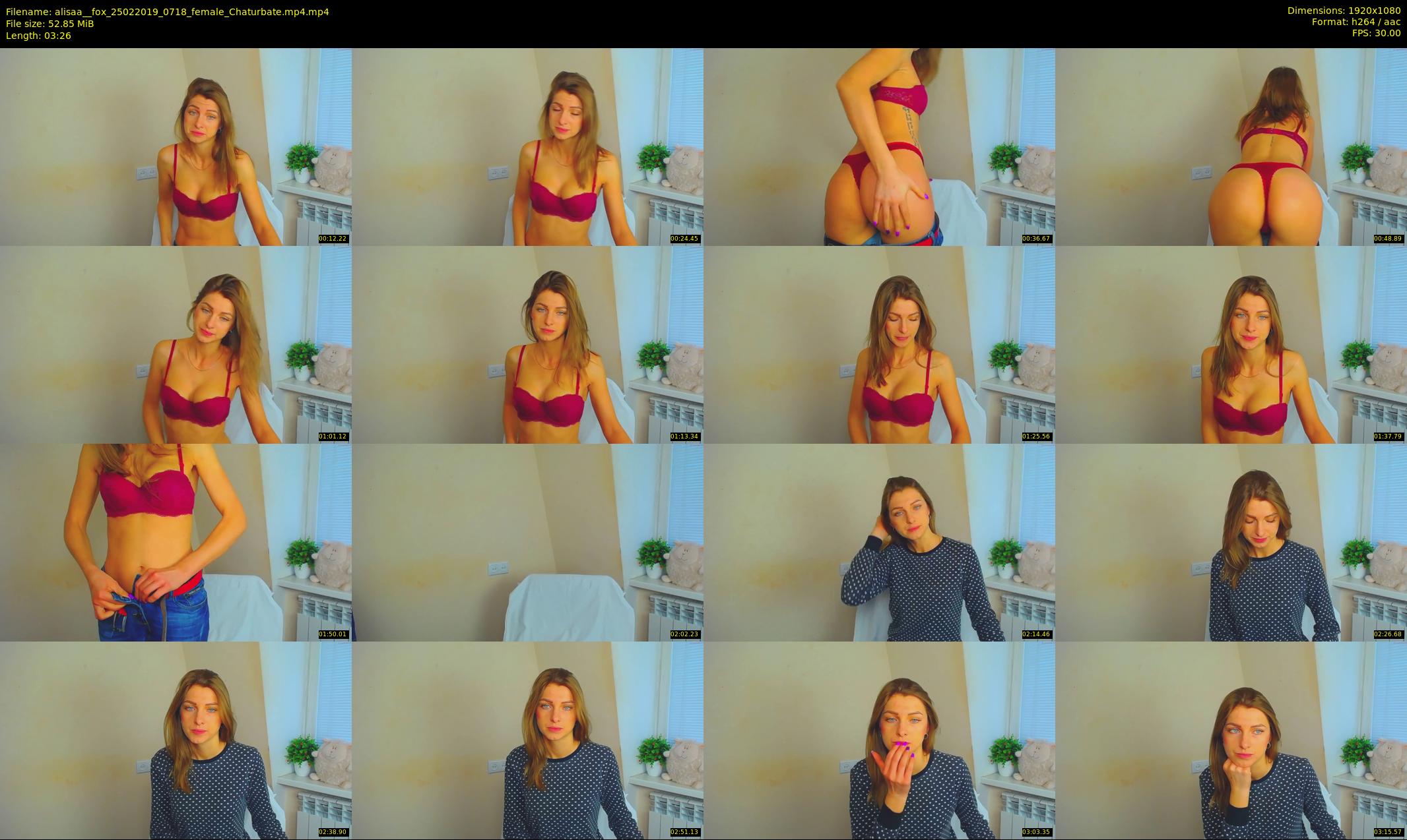 alisaa__fox — 4 minute Chaturbate female cam show recording, 1080p, Feb 25, 2019