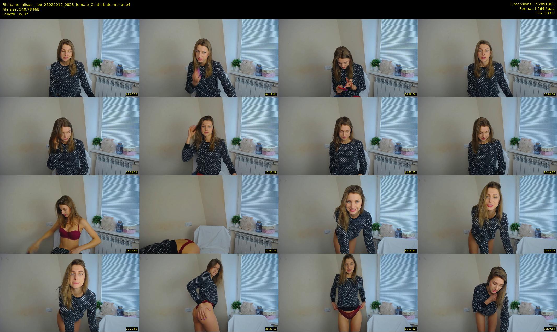 alisaa__fox — 36 minute Chaturbate female cam show recording, 1080p, Feb 25, 2019