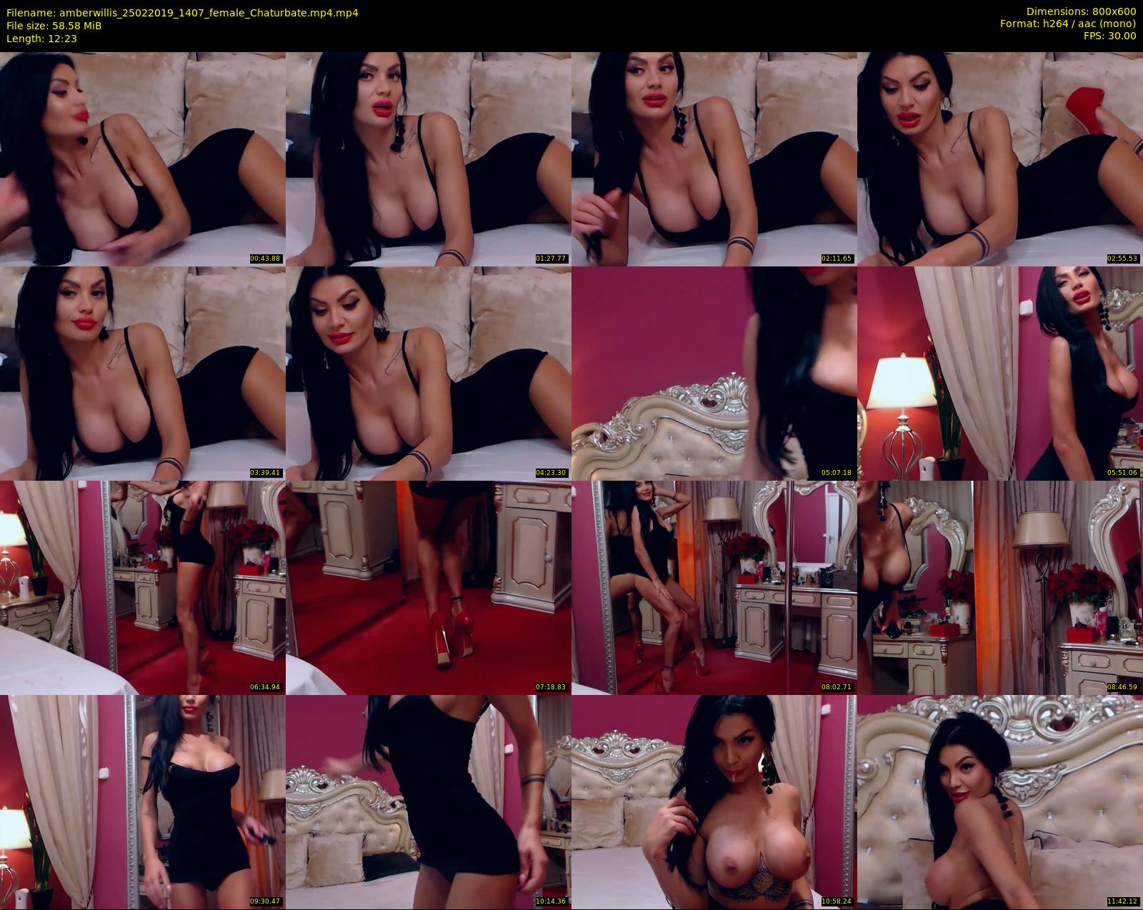 amberwillis — 13 minute Chaturbate female cam show recording, 480p, Feb 25, 2019
