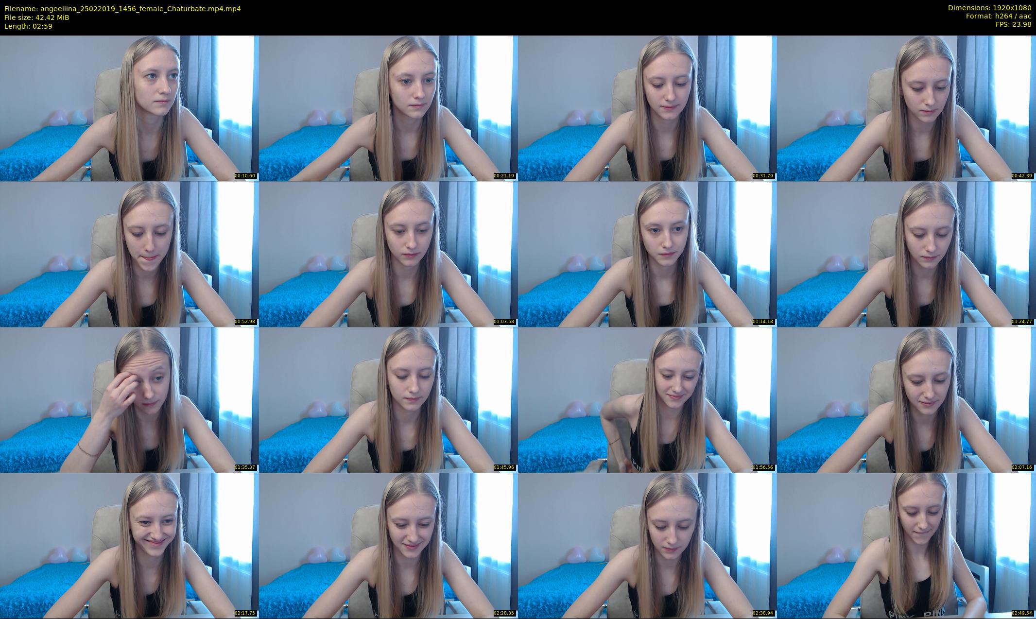angeellina — 3 minute Chaturbate female cam show recording, 1080p, Feb 25, 2019