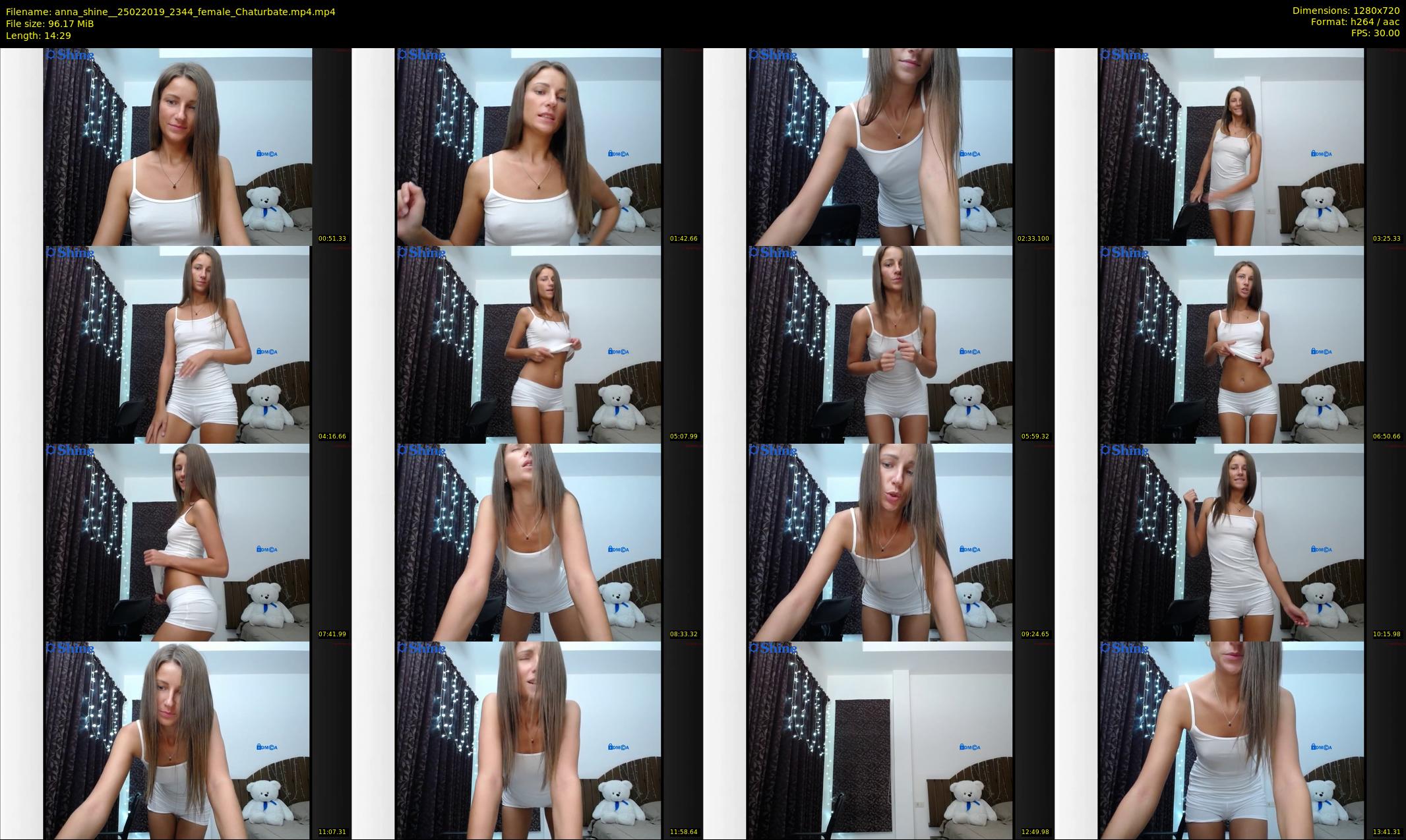 anna_shine_ — 15 minute Chaturbate female cam show recording, 720p, Feb 25, 2019