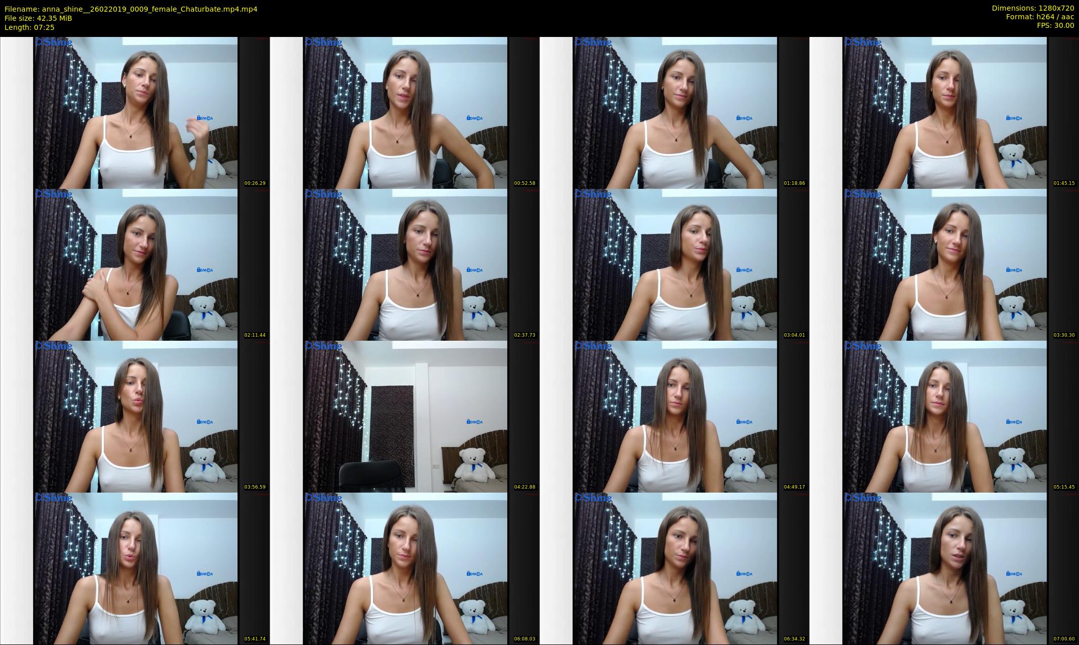 anna_shine_ — 8 minute Chaturbate female cam show recording, 720p, Feb 26, 2019