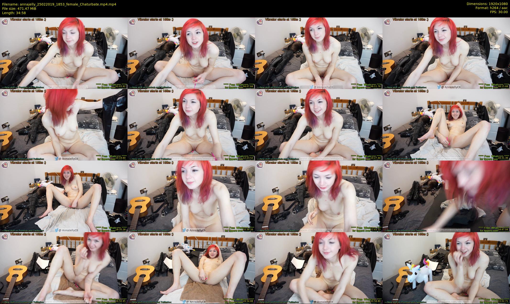 annajelly — 35 minute Chaturbate couple cam show recording, 1080p, Feb 25, 2019