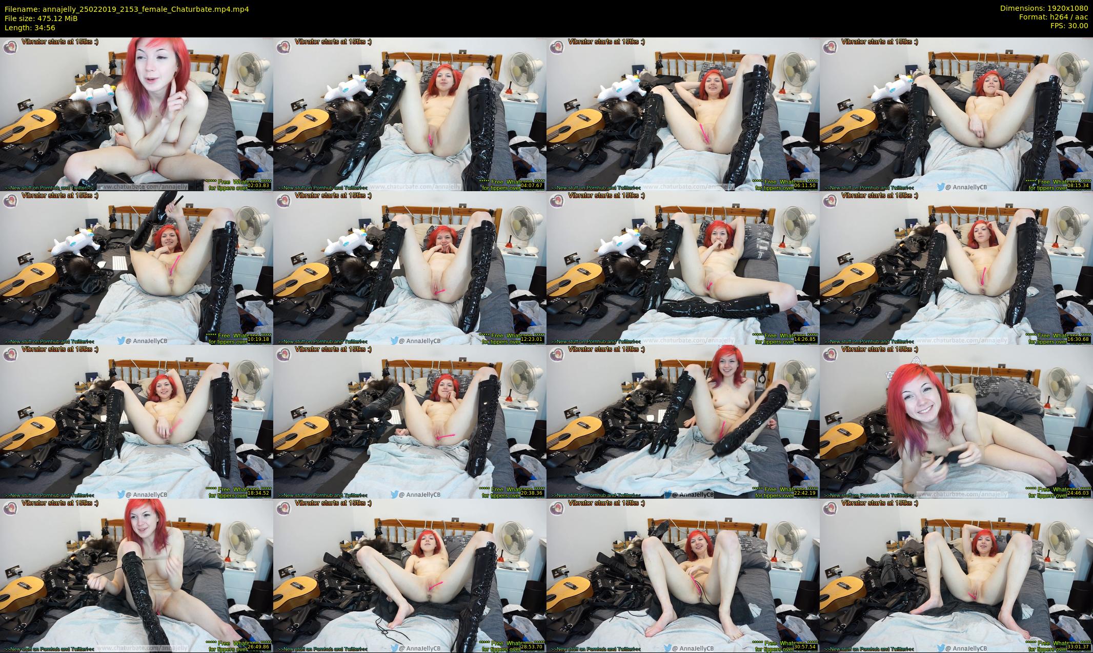 annajelly — 35 minute Chaturbate couple cam show recording, 1080p, Feb 25, 2019