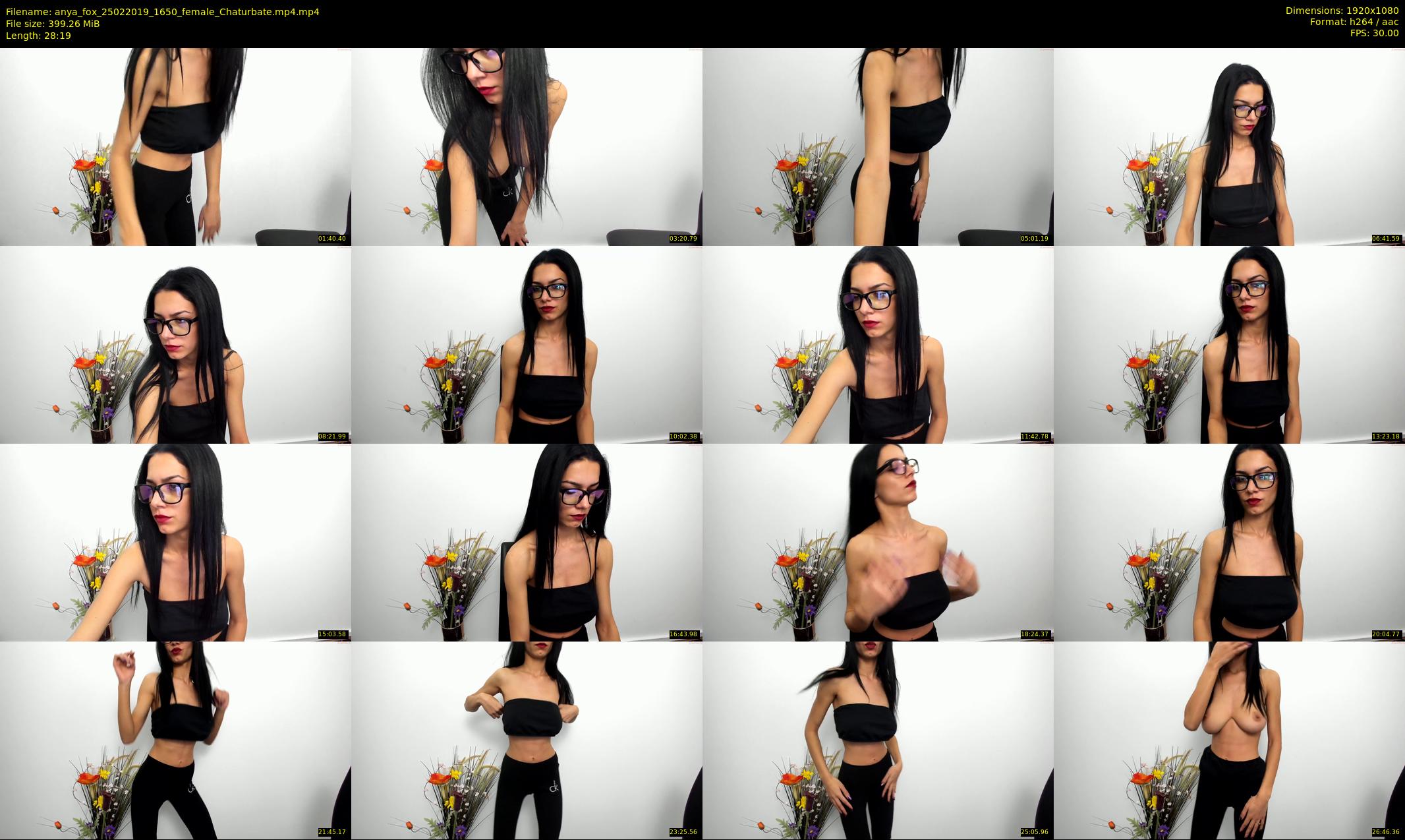 anya_fox — 29 minute Chaturbate female cam show recording, 1080p, Feb 25, 2019