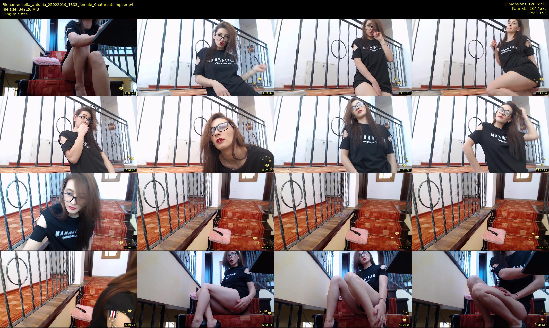 bella_antonia — 51 minute Chaturbate female cam show recording, 720p, Feb 25, 2019
