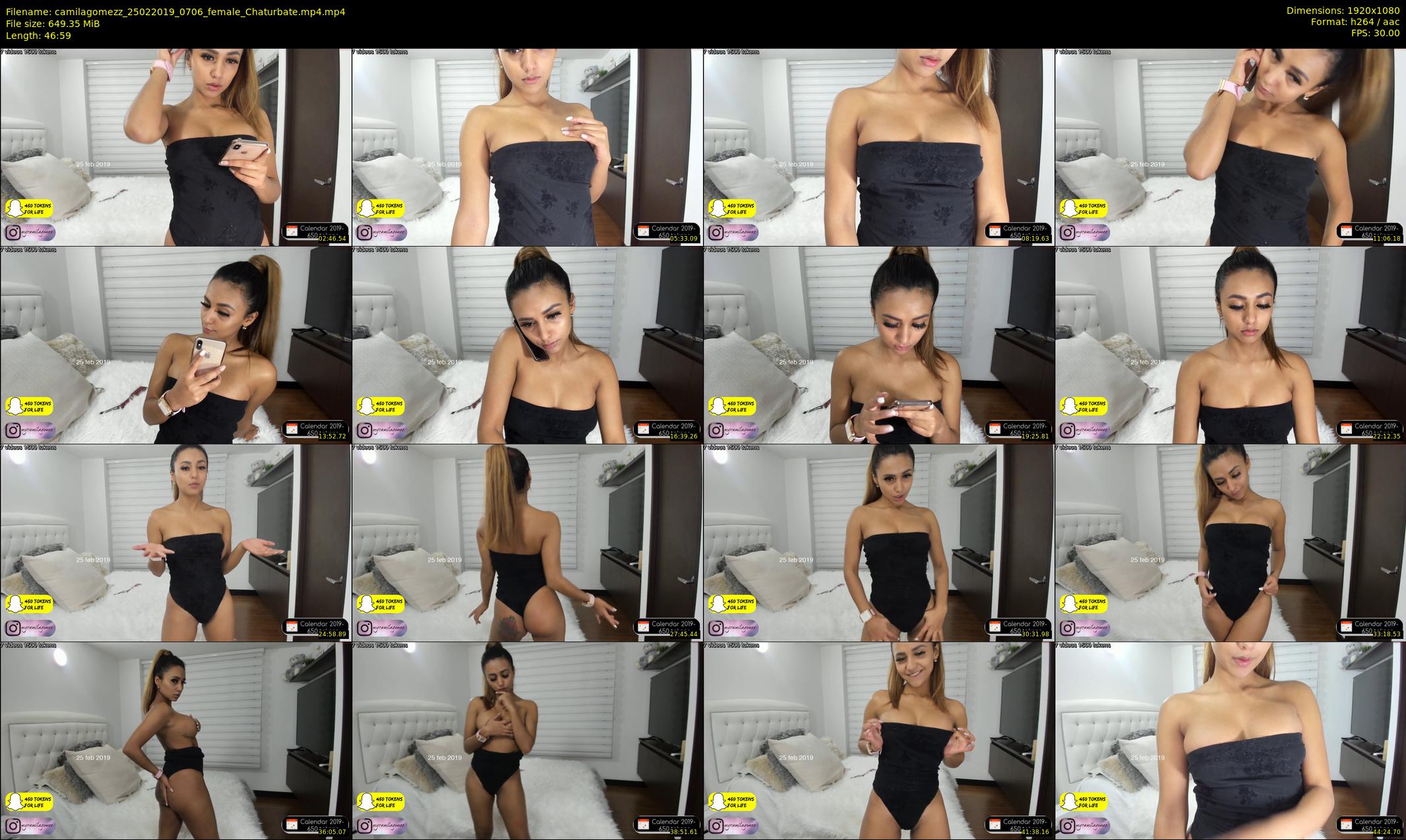 camilagomezz — 47 minute Chaturbate female cam show recording, 1080p, Feb 25, 2019