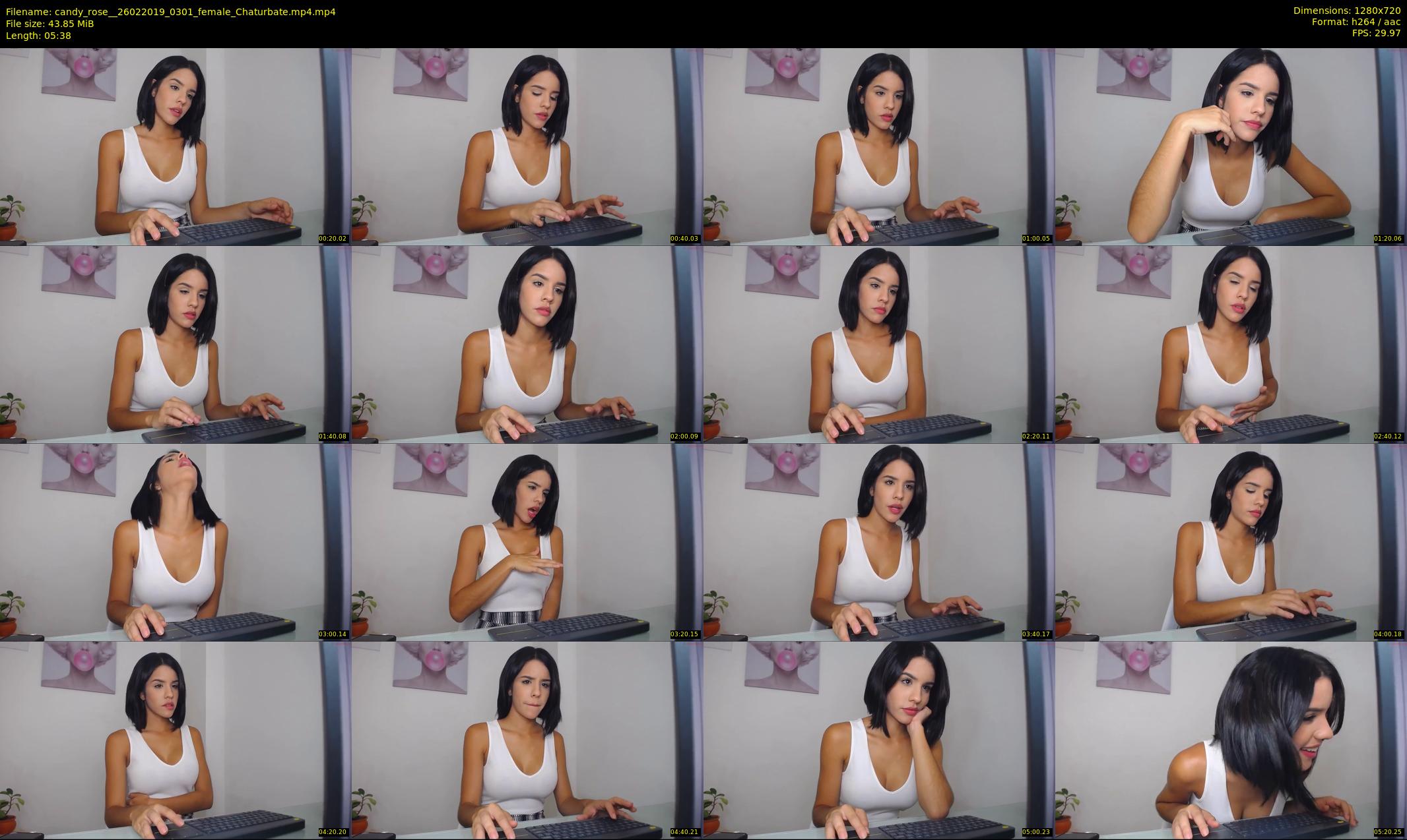 candy_rose_ — 6 minute Chaturbate female cam show recording, 720p, Feb 26, 2019
