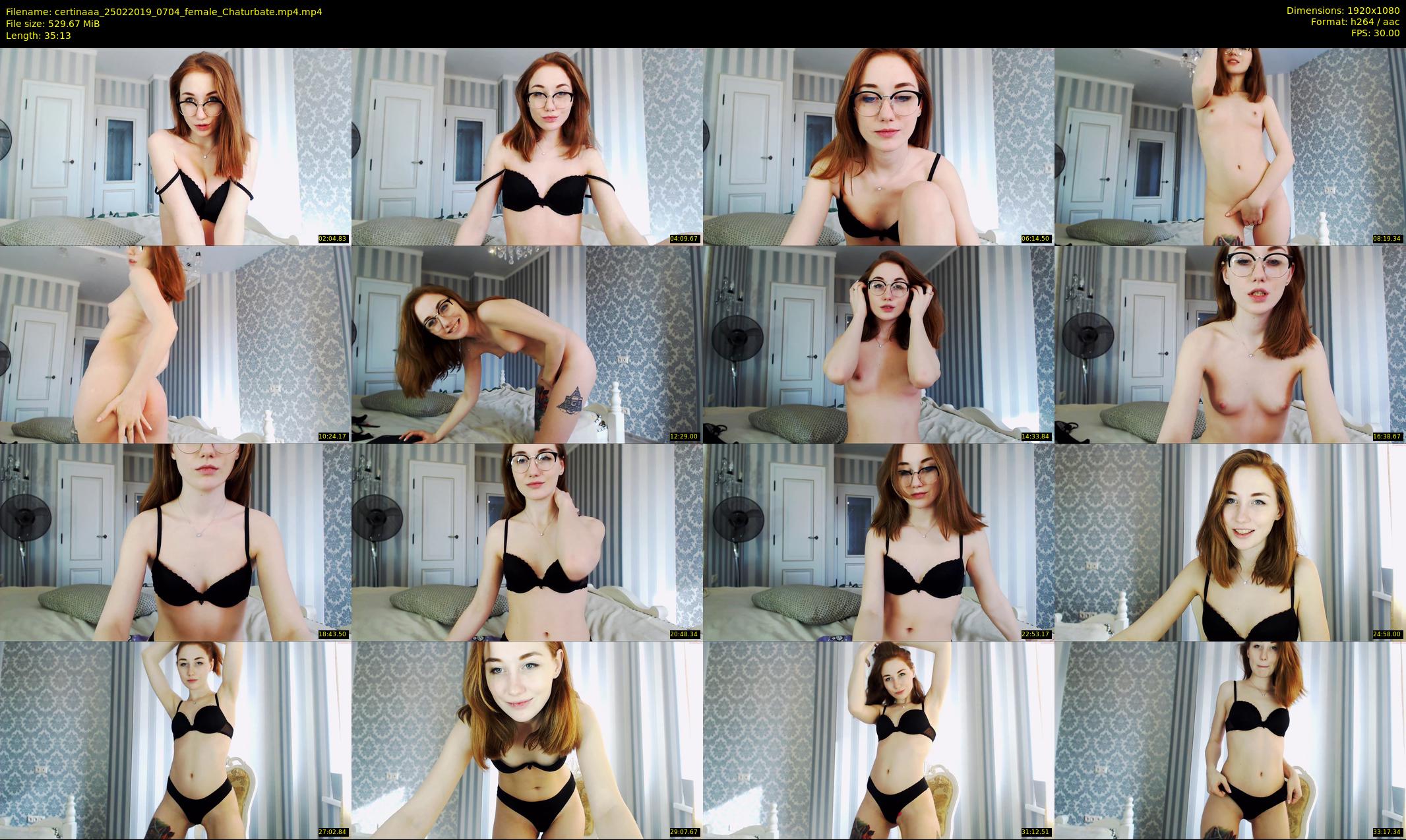certinaaa — 36 minute Chaturbate female cam show recording, 1080p, Feb 25, 2019