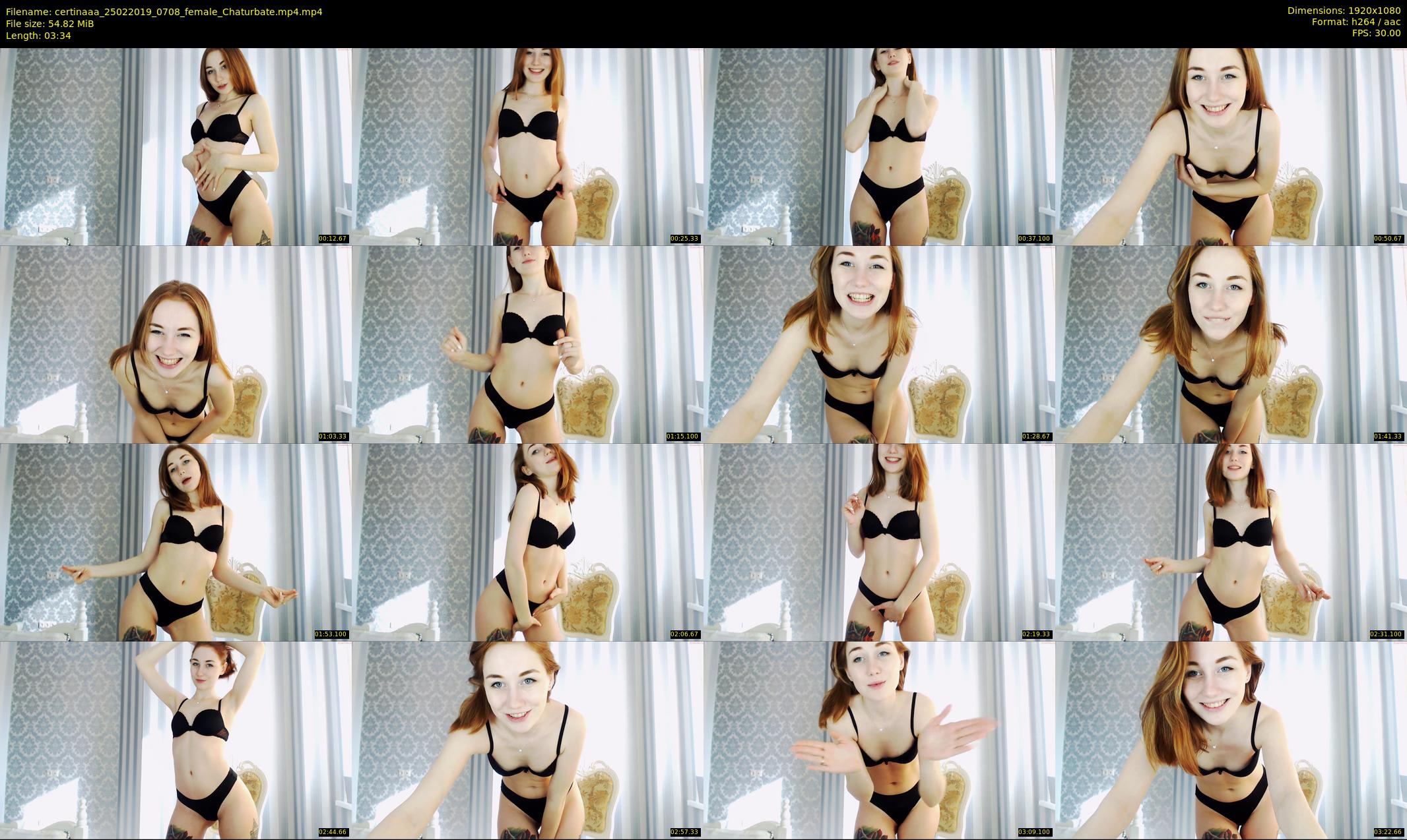 certinaaa — 4 minute Chaturbate female cam show recording, 1080p, Feb 25, 2019