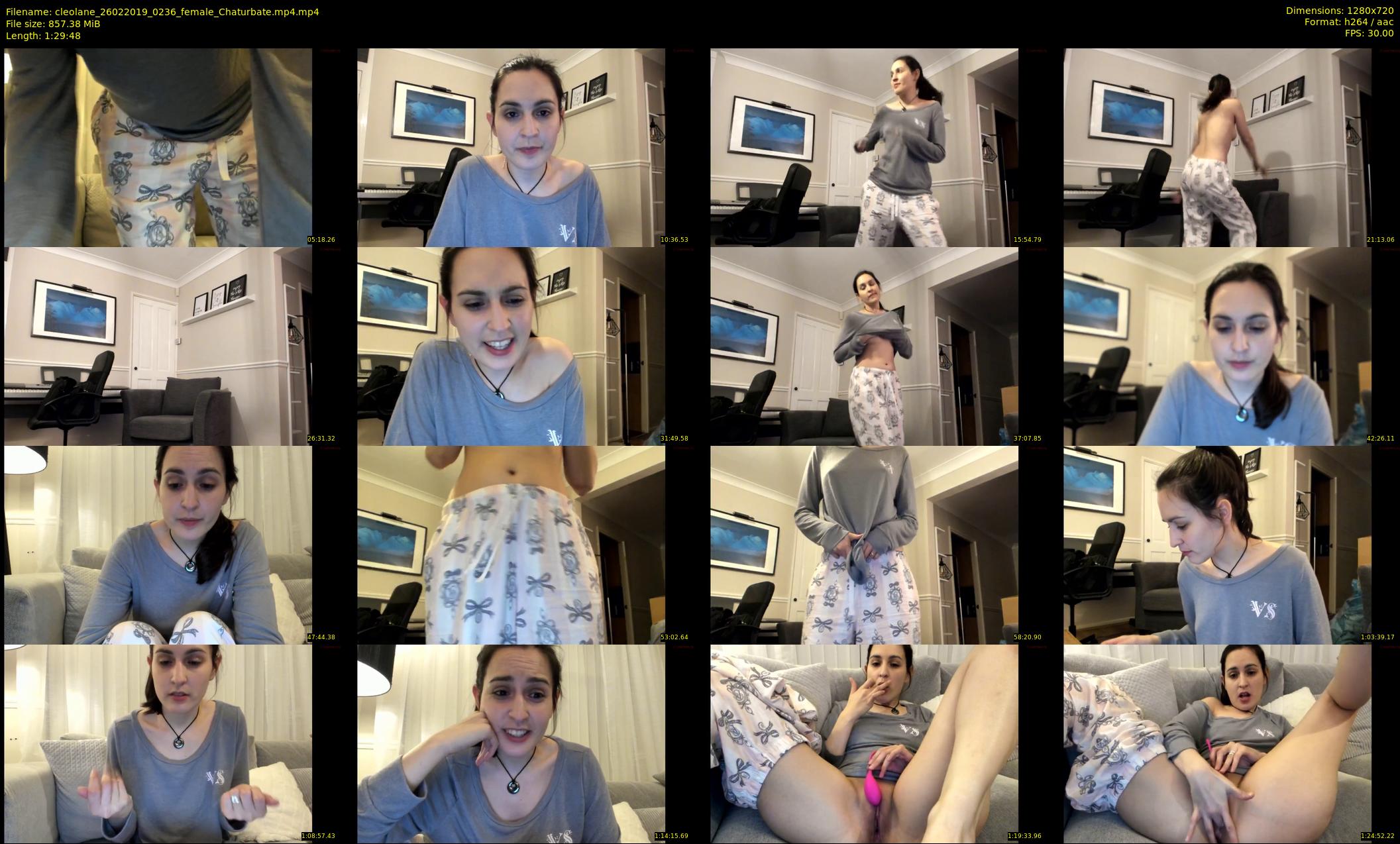 cleolane — 90 minute Chaturbate female cam show recording, 720p, Feb 26, 2019
