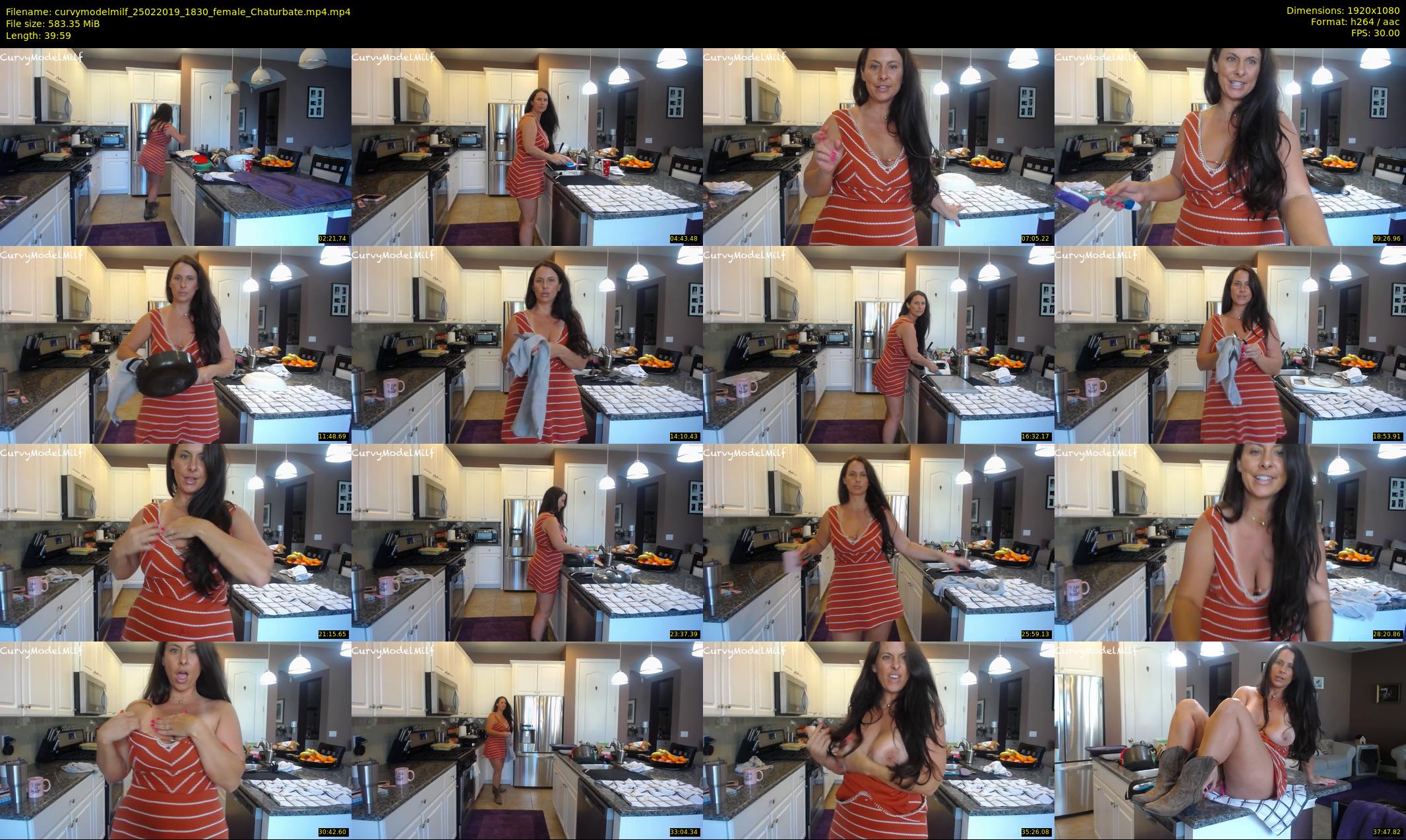 curvymodelmilf — 40 minute Chaturbate female cam show recording, 1080p, Feb 25, 2019