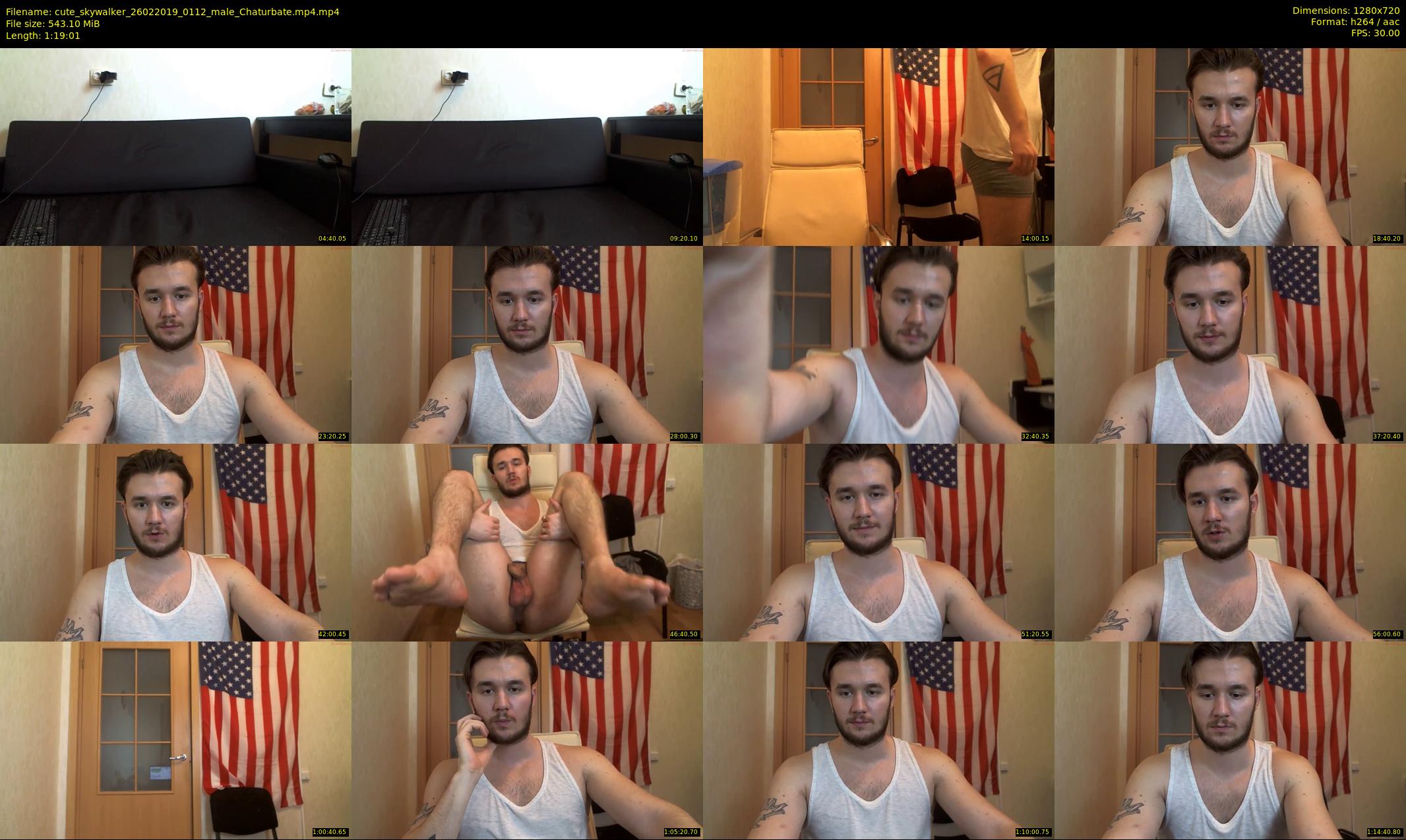 cute_skywalker — 80 minute Chaturbate male cam show recording, 720p, Feb 26, 2019