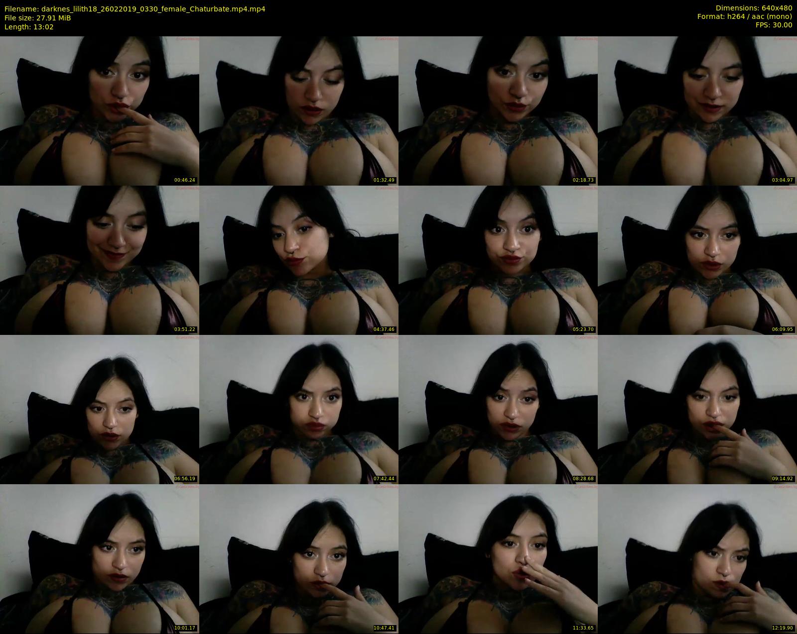 darknes_lilith18 — 14 minute Chaturbate female cam show recording, 480p, Feb 26, 2019
