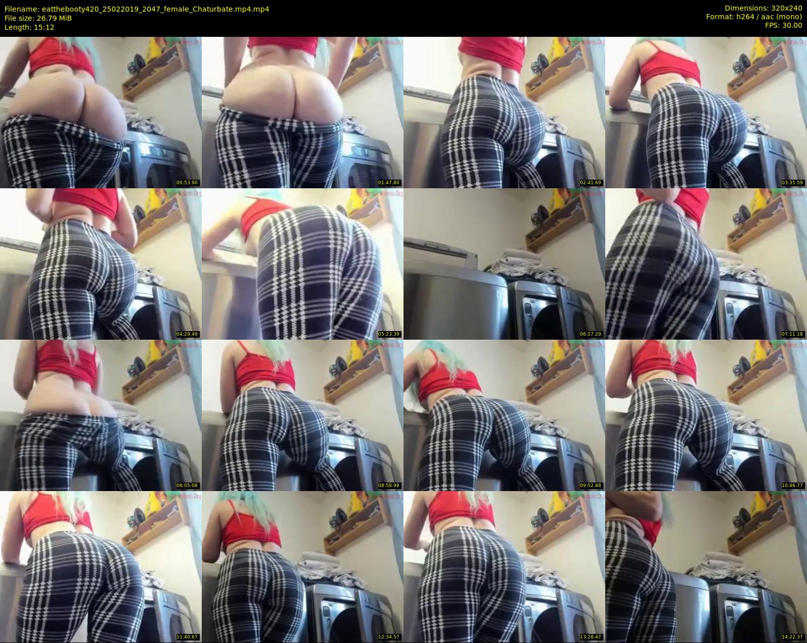 eatthebooty420 — 16 minute Chaturbate female cam show recording, SD, Feb 25, 2019