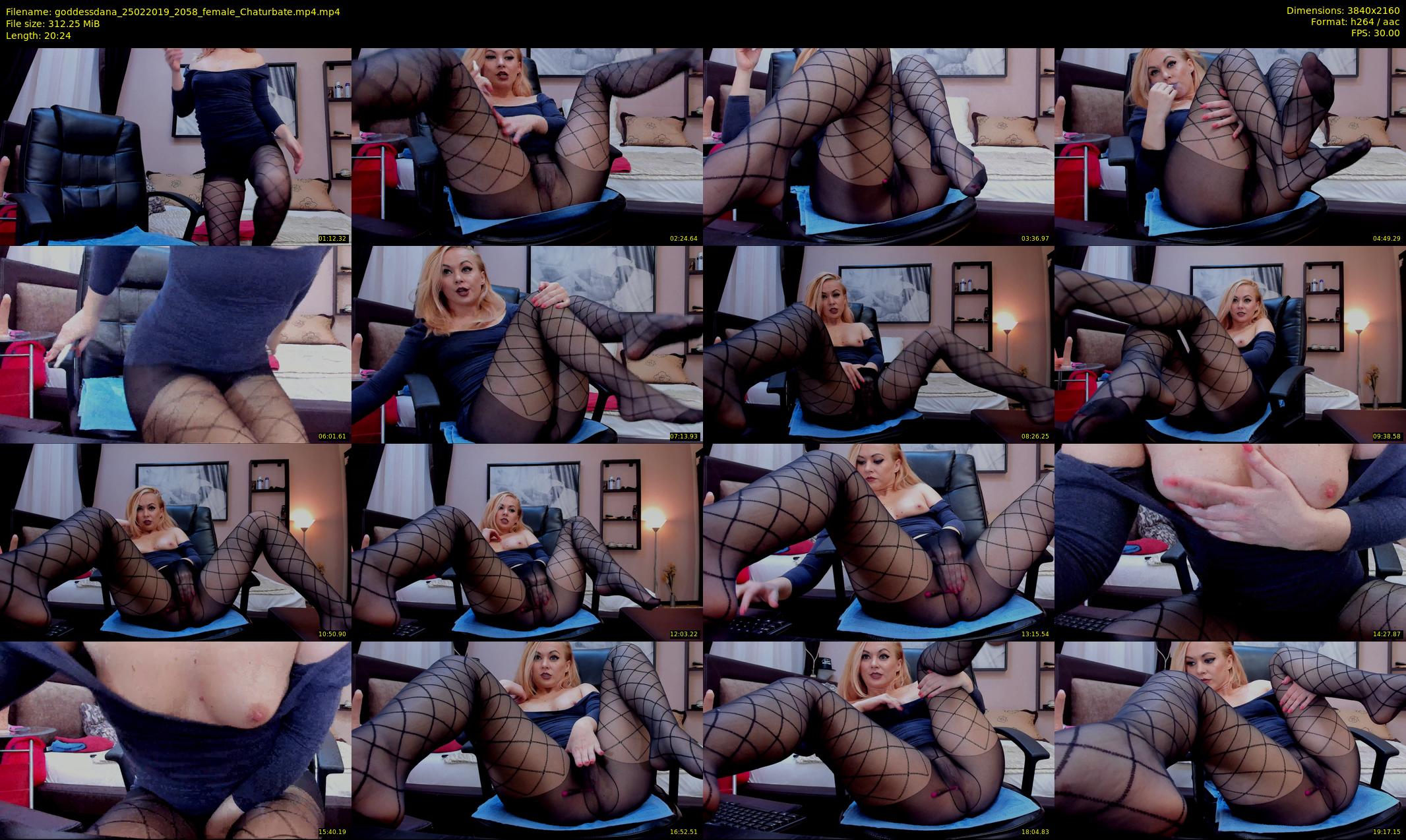 goddessdana — 21 minute Chaturbate female cam show recording, 4K, Feb 25, 2019
