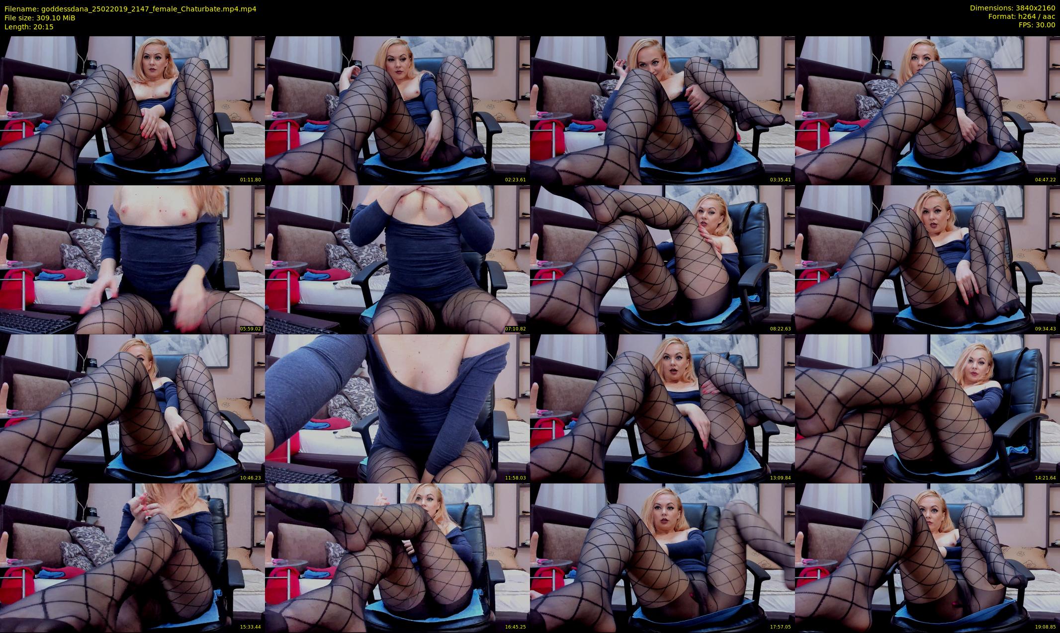 goddessdana — 21 minute Chaturbate female cam show recording, 4K, Feb 25, 2019