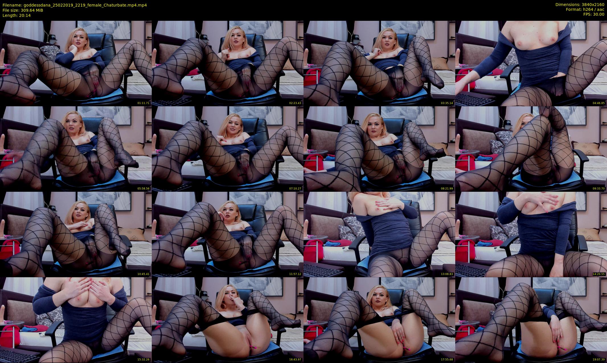 goddessdana — 21 minute Chaturbate female cam show recording, 4K, Feb 25, 2019