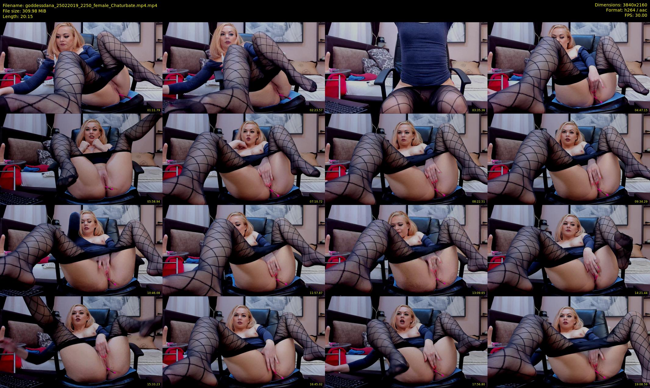 goddessdana — 21 minute Chaturbate female cam show recording, 4K, Feb 25, 2019