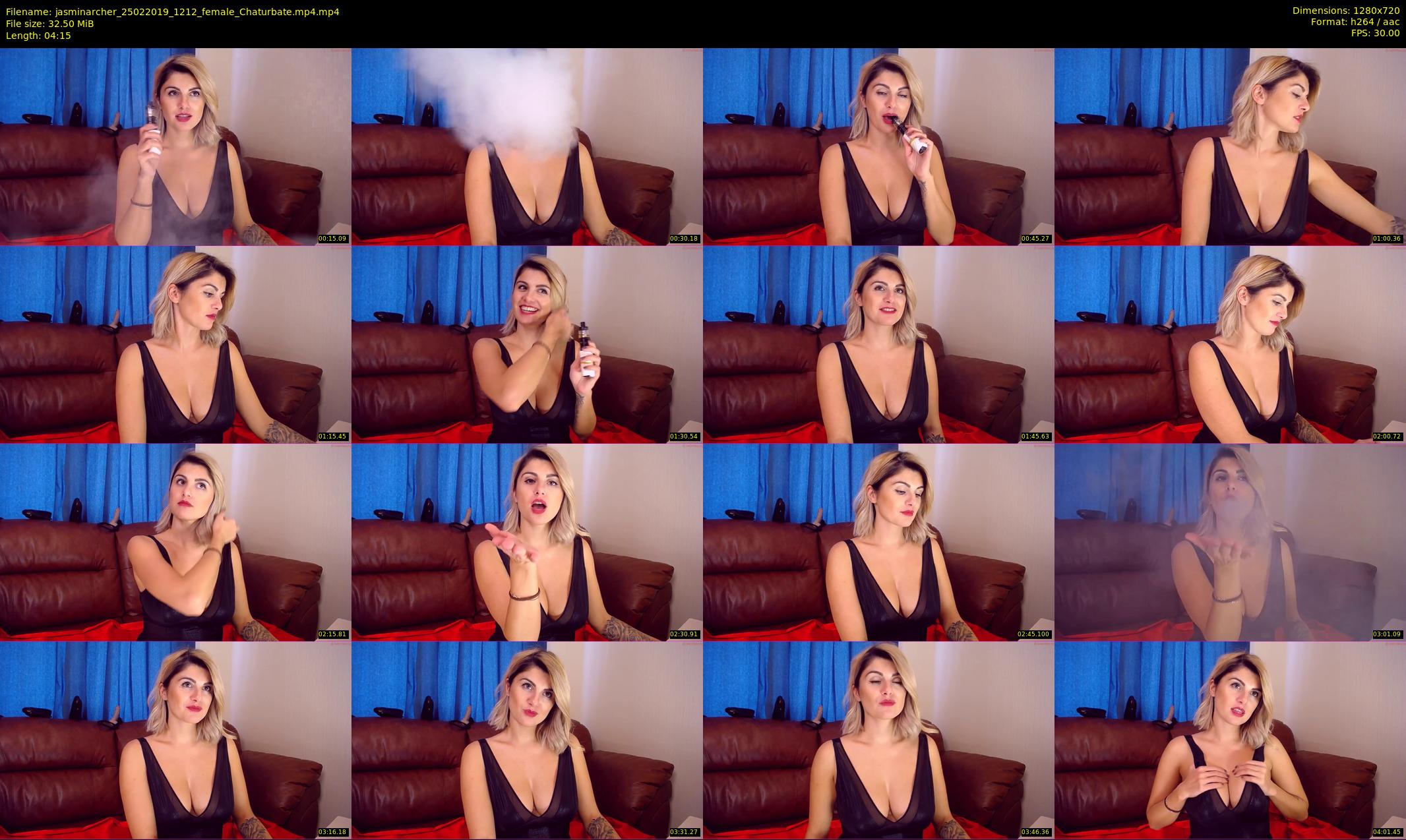 jasminarcher — 5 minute Chaturbate female cam show recording, 720p, Feb 25, 2019