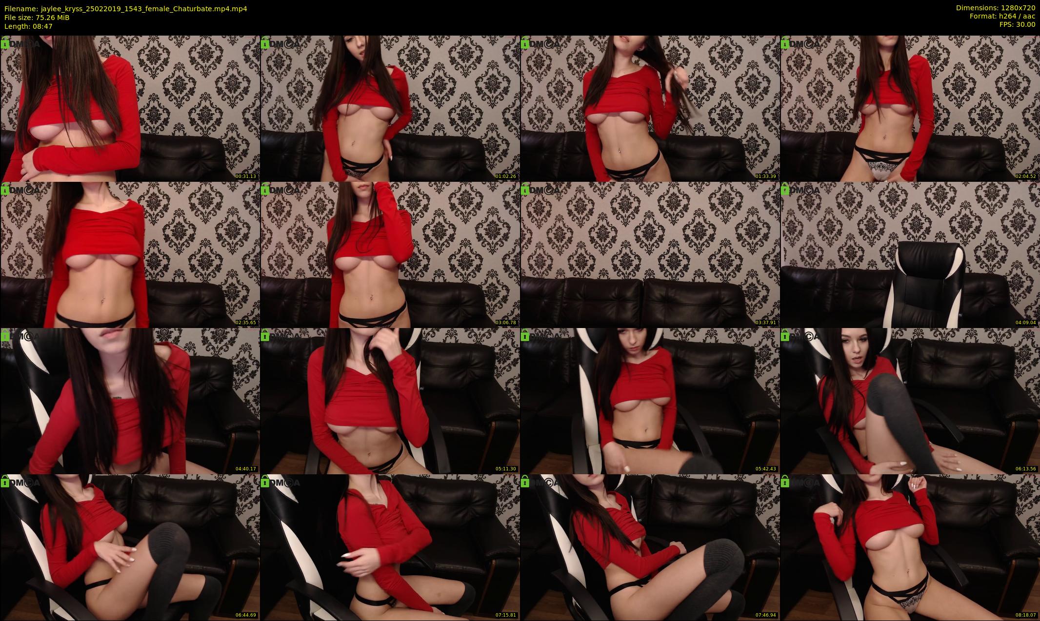 jaylee_kryss — 9 minute Chaturbate female cam show recording, 720p, Feb 25, 2019