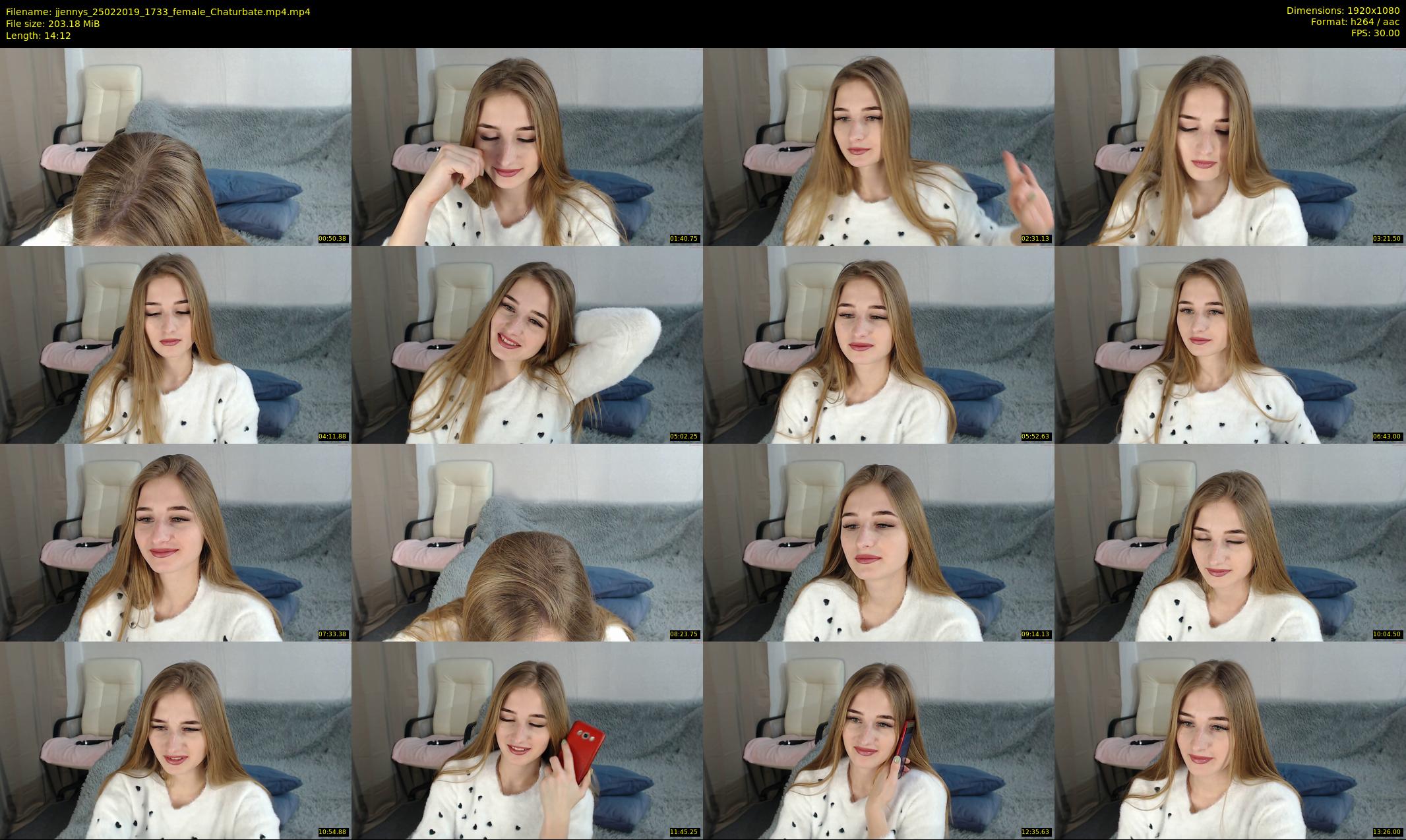 jjennys — 15 minute Chaturbate female cam show recording, 1080p, Feb 25, 2019
