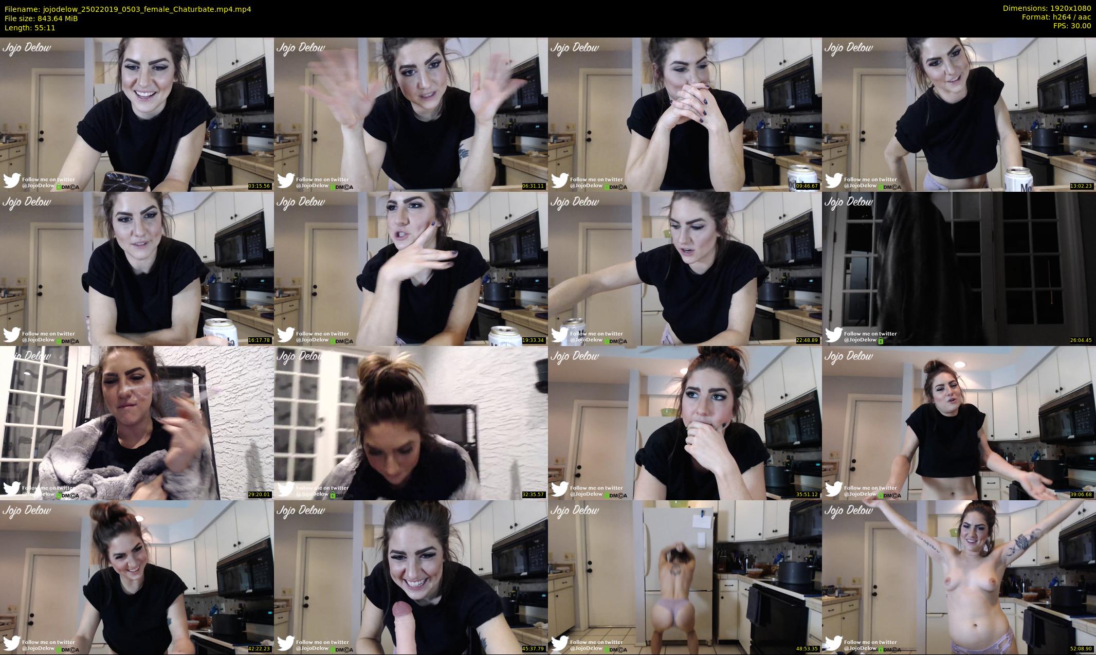 jojodelow — 56 minute Chaturbate female cam show recording, 1080p, Feb 25, 2019