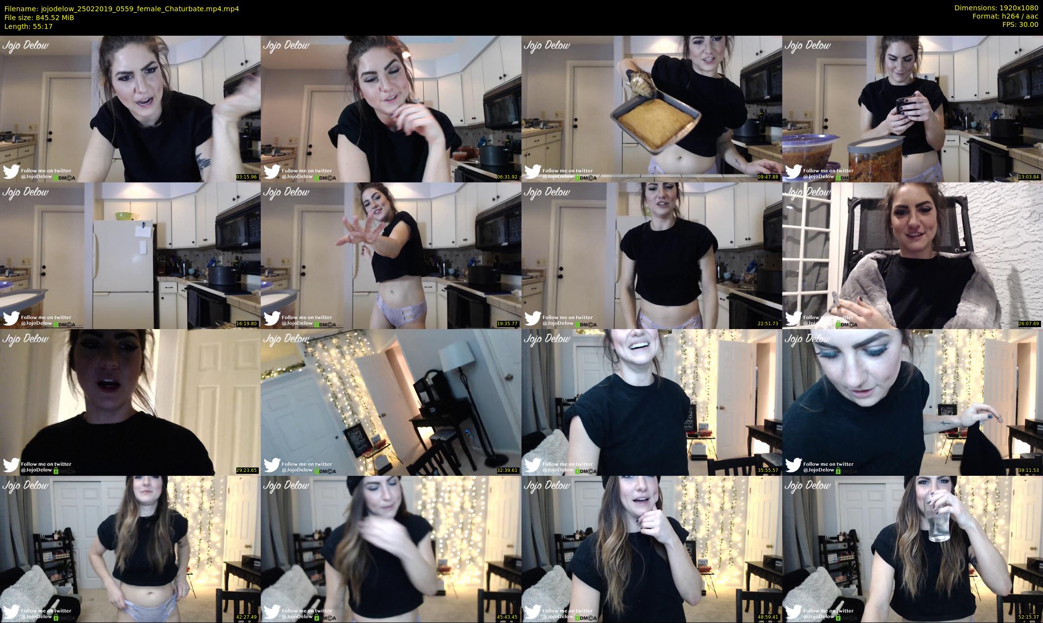 jojodelow — 56 minute Chaturbate female cam show recording, 1080p, Feb 25, 2019