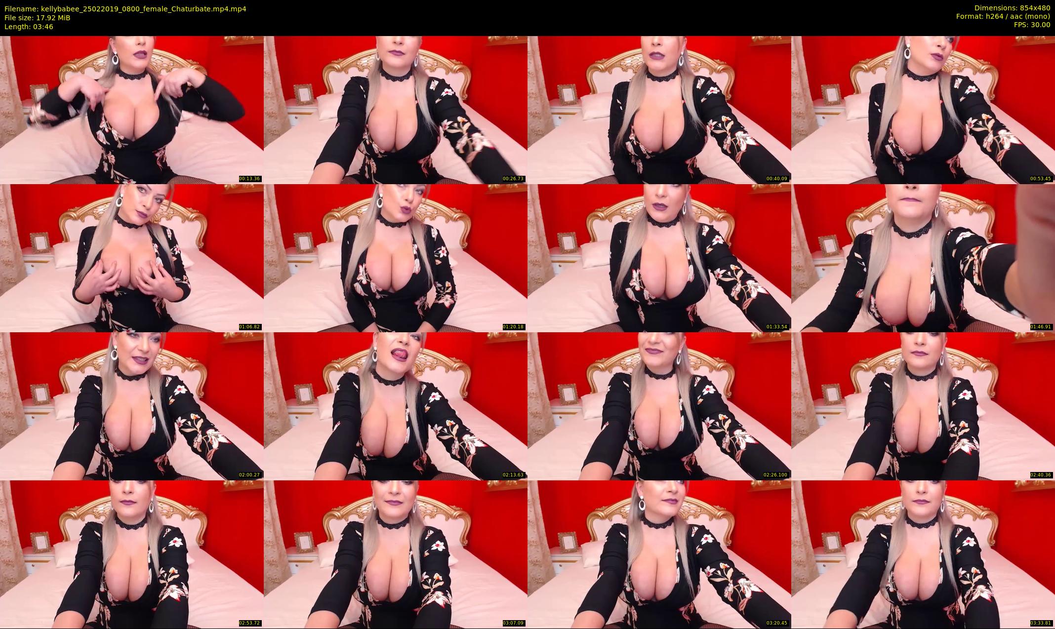 kellybabee — 4 minute Chaturbate female cam show recording, 480p, Feb 25, 2019