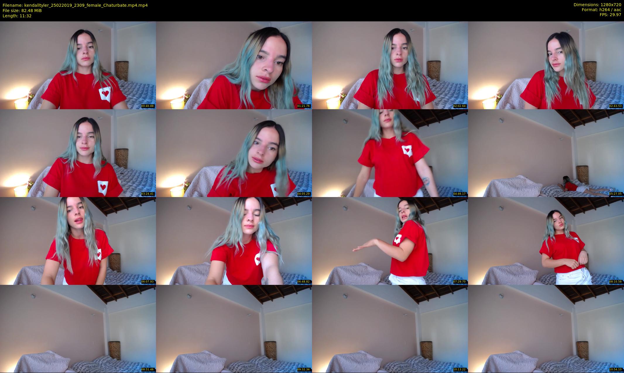 kendalltyler — 12 minute Chaturbate female cam show recording, 720p, Feb 25, 2019