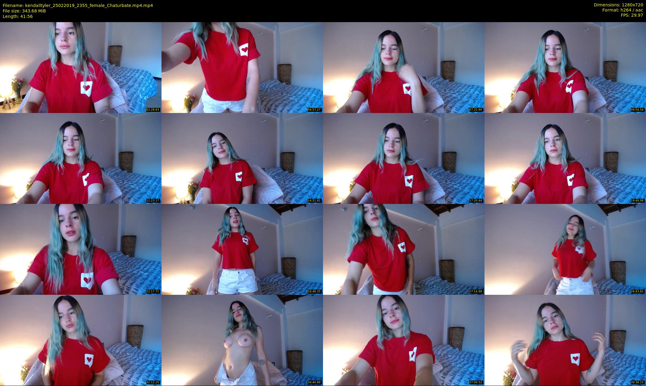 kendalltyler — 42 minute Chaturbate female cam show recording, 720p, Feb 25, 2019