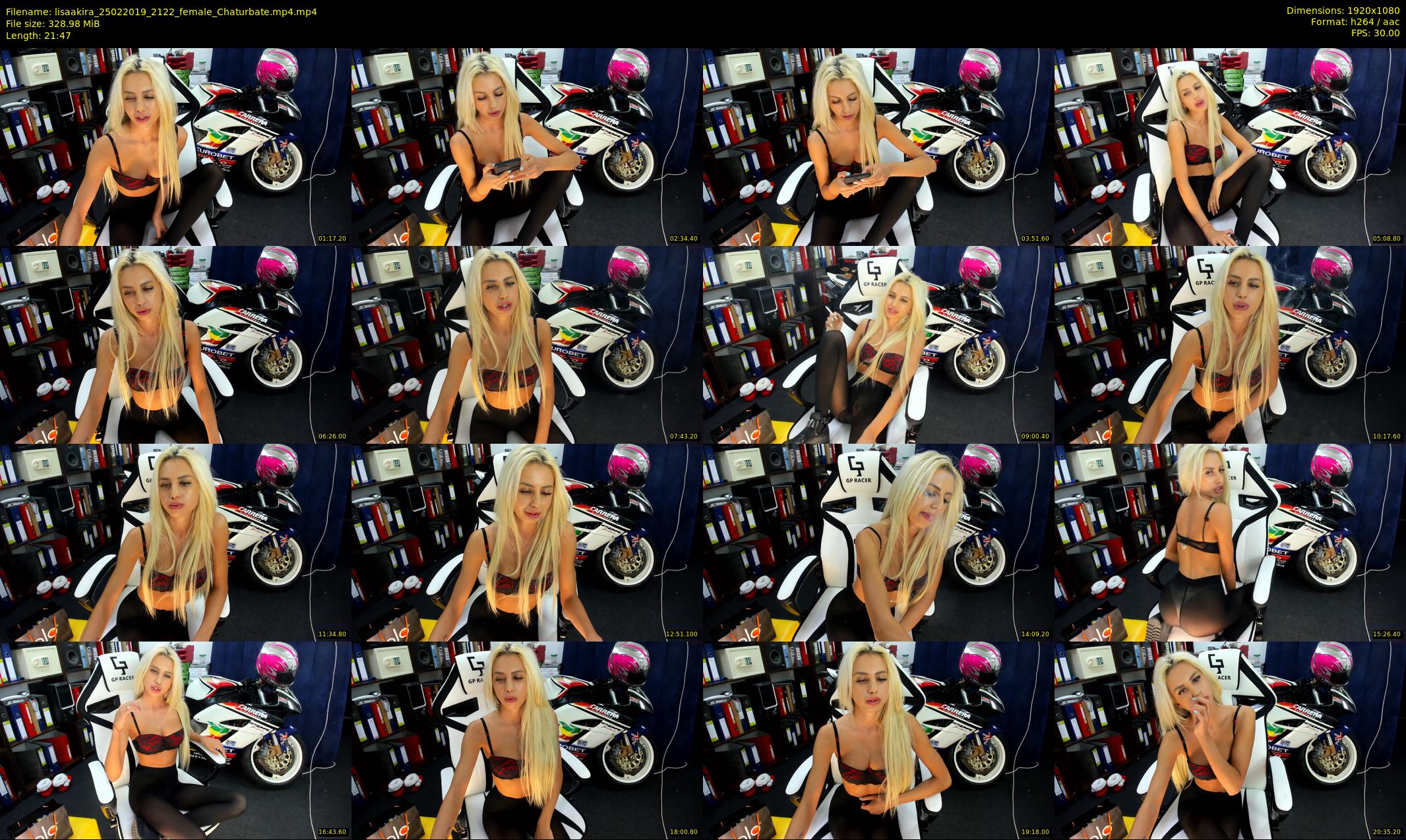 lisaakira — 22 minute Chaturbate female cam show recording, 1080p, Feb 25, 2019
