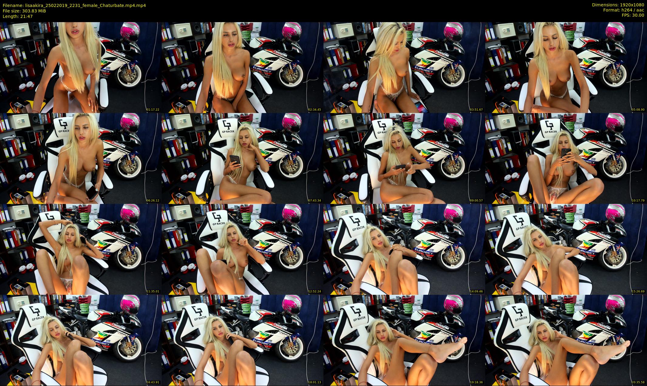 lisaakira — 22 minute Chaturbate female cam show recording, 1080p, Feb 25, 2019