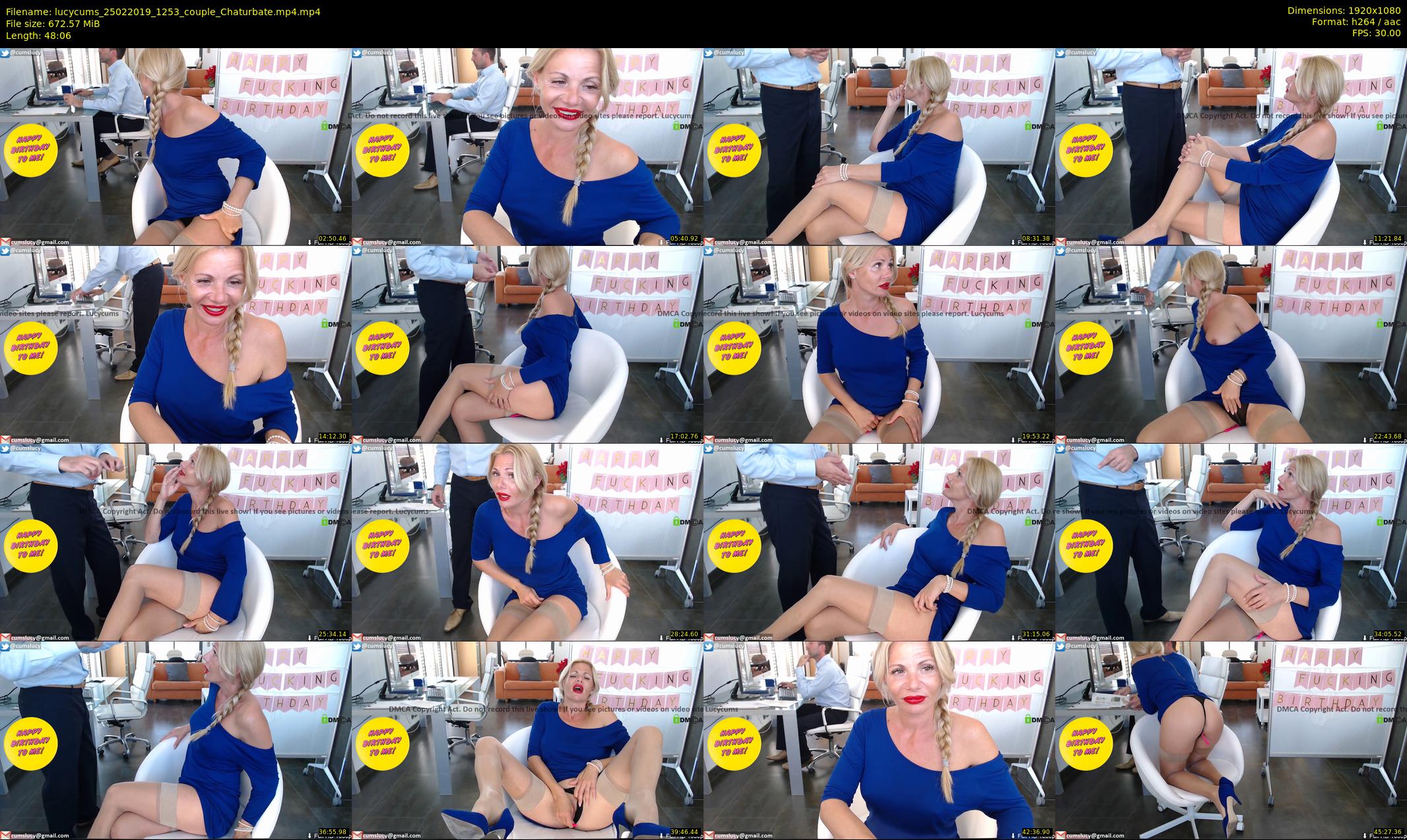 lucycums — 49 minute Chaturbate couple cam show recording, 1080p, Feb 25, 2019