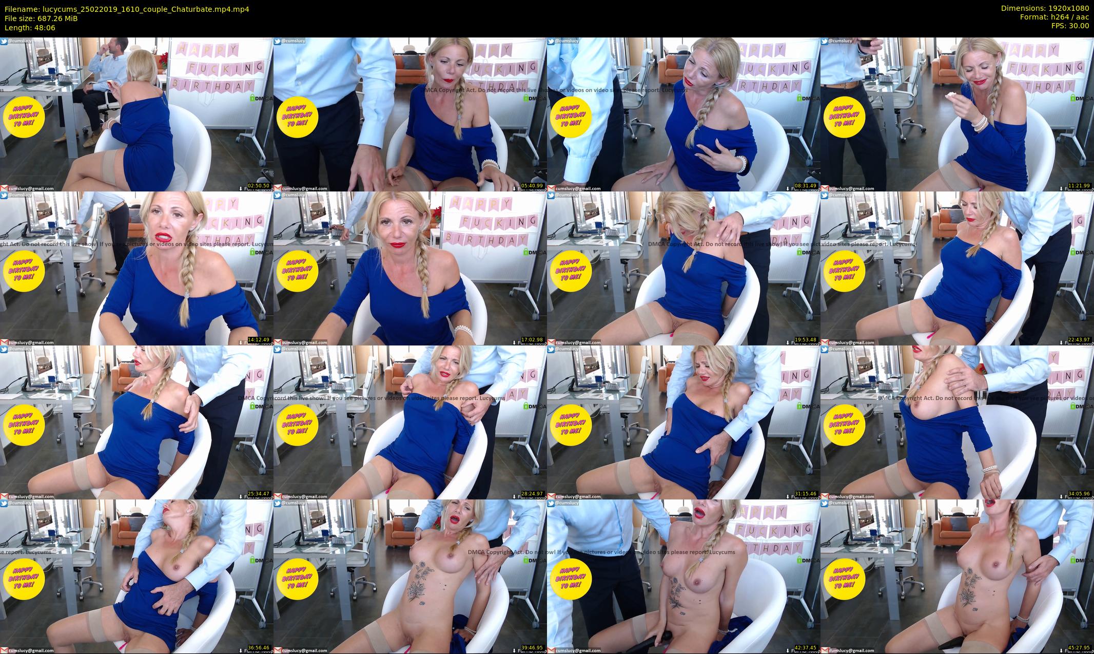 lucycums — 49 minute Chaturbate couple cam show recording, 1080p, Feb 25, 2019