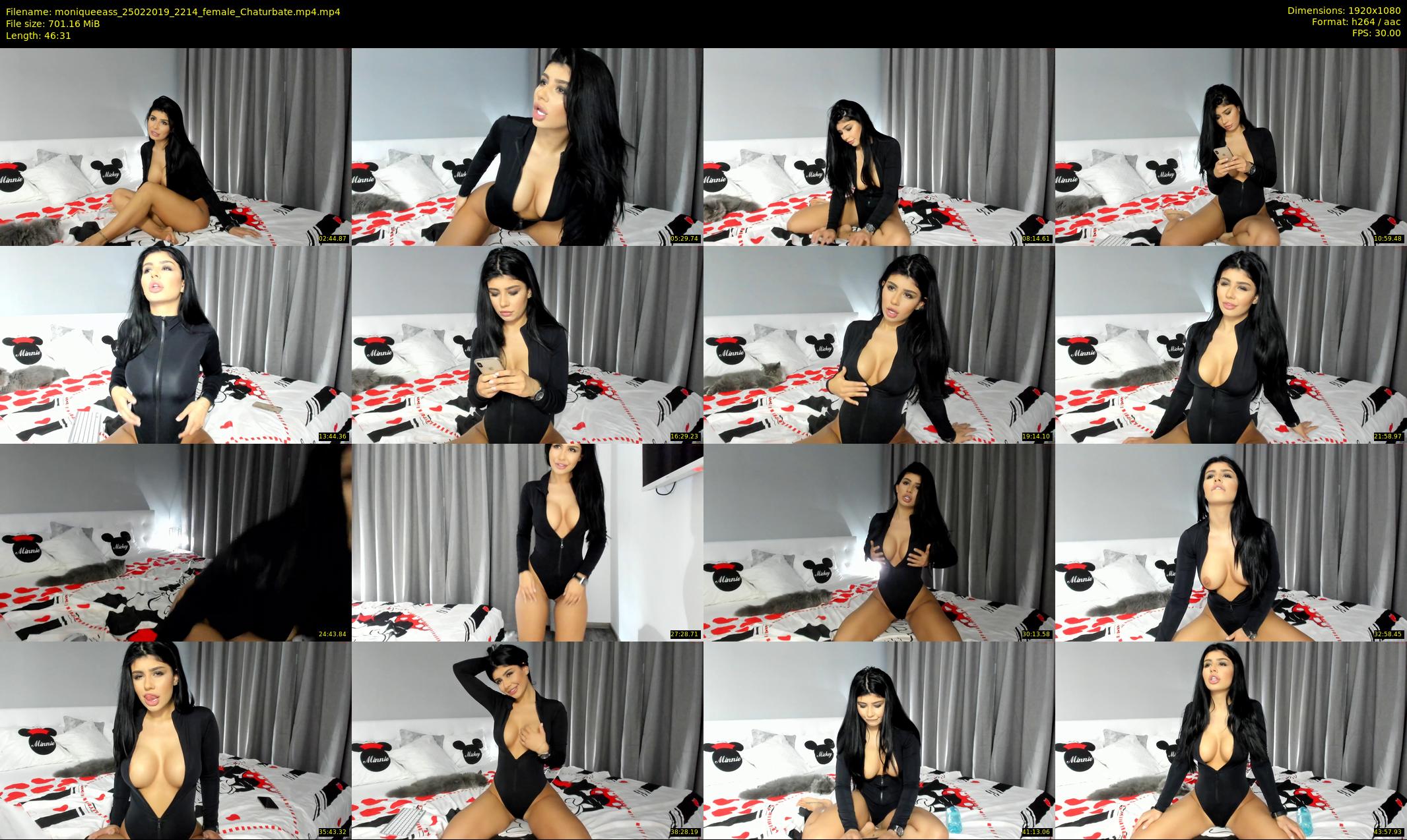 moniqueeass — 47 minute Chaturbate female cam show recording, 1080p, Feb 25, 2019