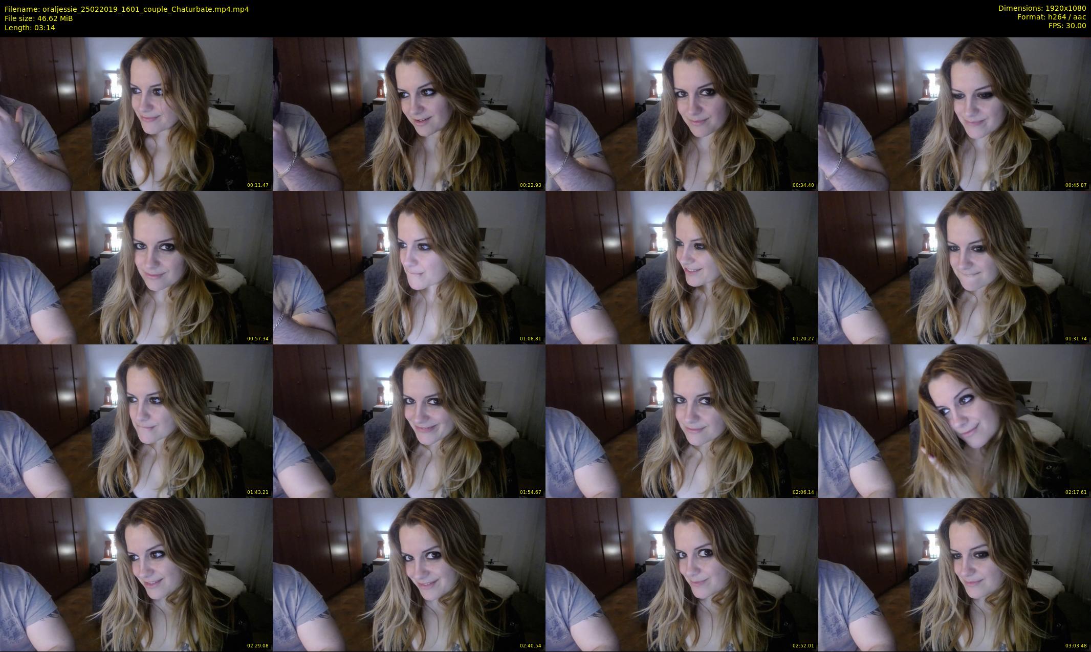 oraljessie — 4 minute Chaturbate couple cam show recording, 1080p, Feb 25, 2019