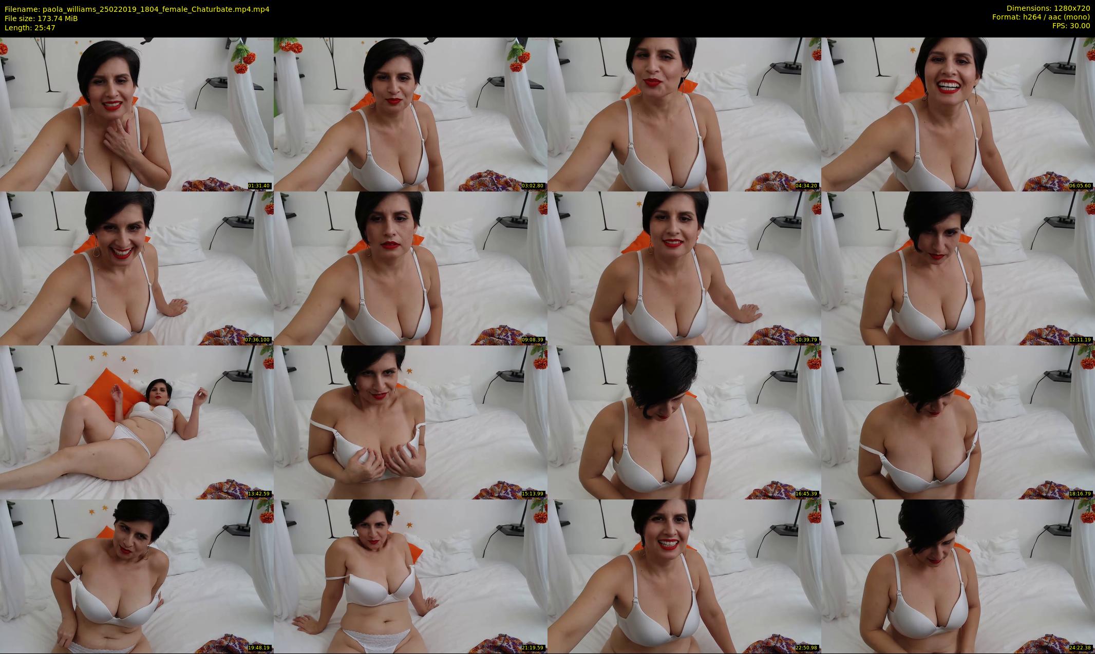 paola_williams — 26 minute Chaturbate female cam show recording, 720p, Feb 25, 2019
