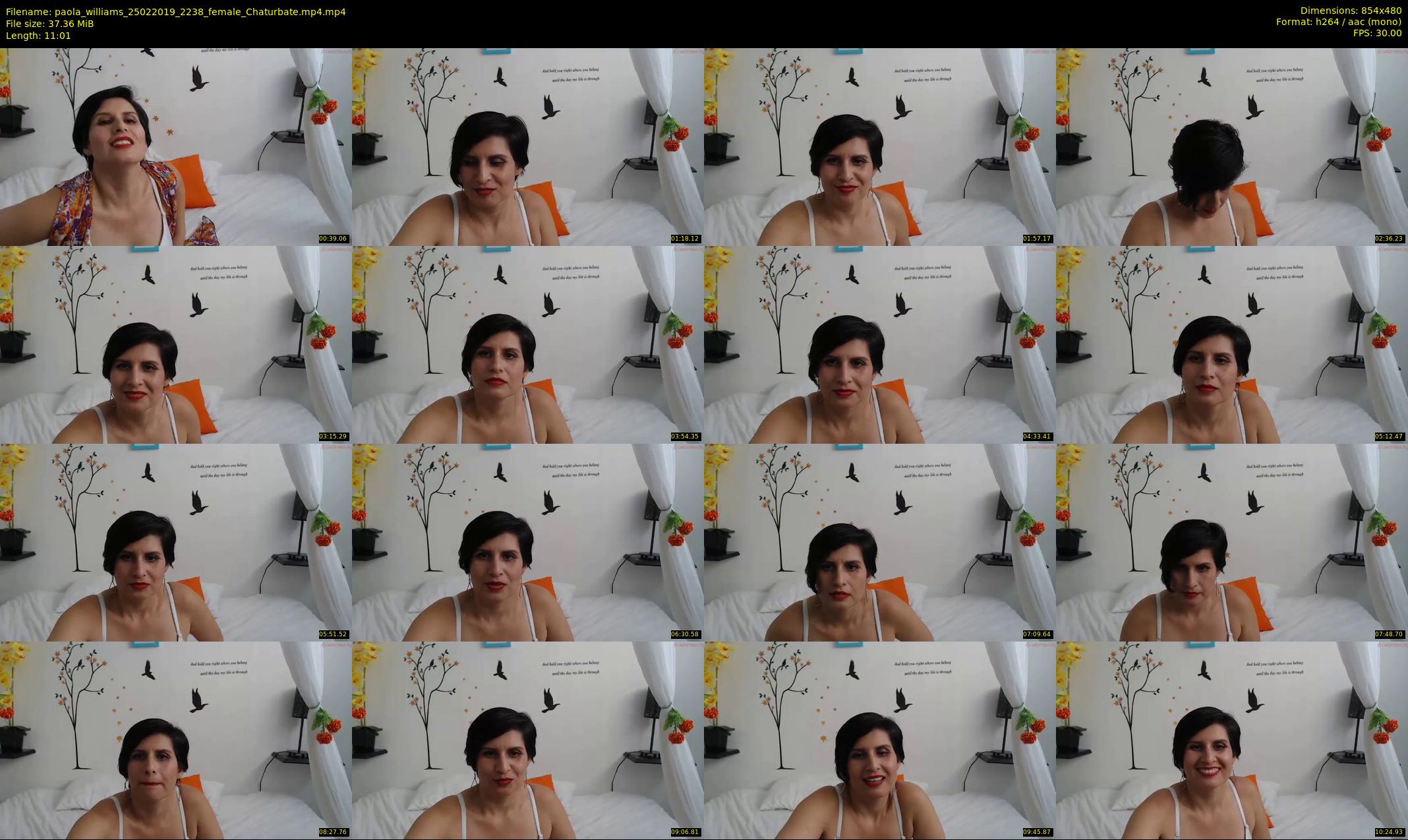 paola_williams — 12 minute Chaturbate female cam show recording, 480p, Feb 25, 2019