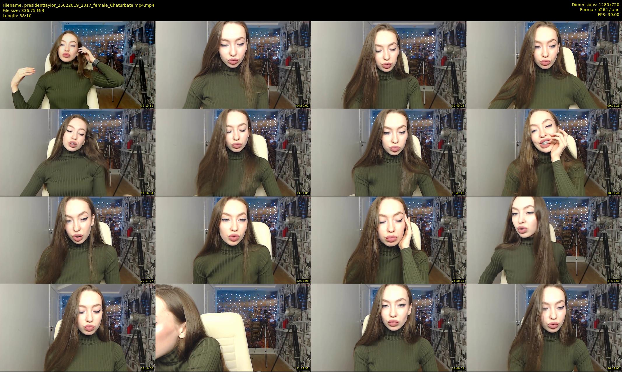 presidenttaylor — 39 minute Chaturbate female cam show recording, 720p, Feb 25, 2019