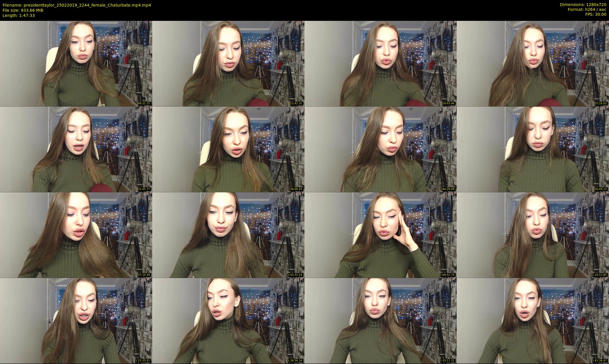 presidenttaylor — 108 minute Chaturbate female cam show recording, 720p, Feb 25, 2019
