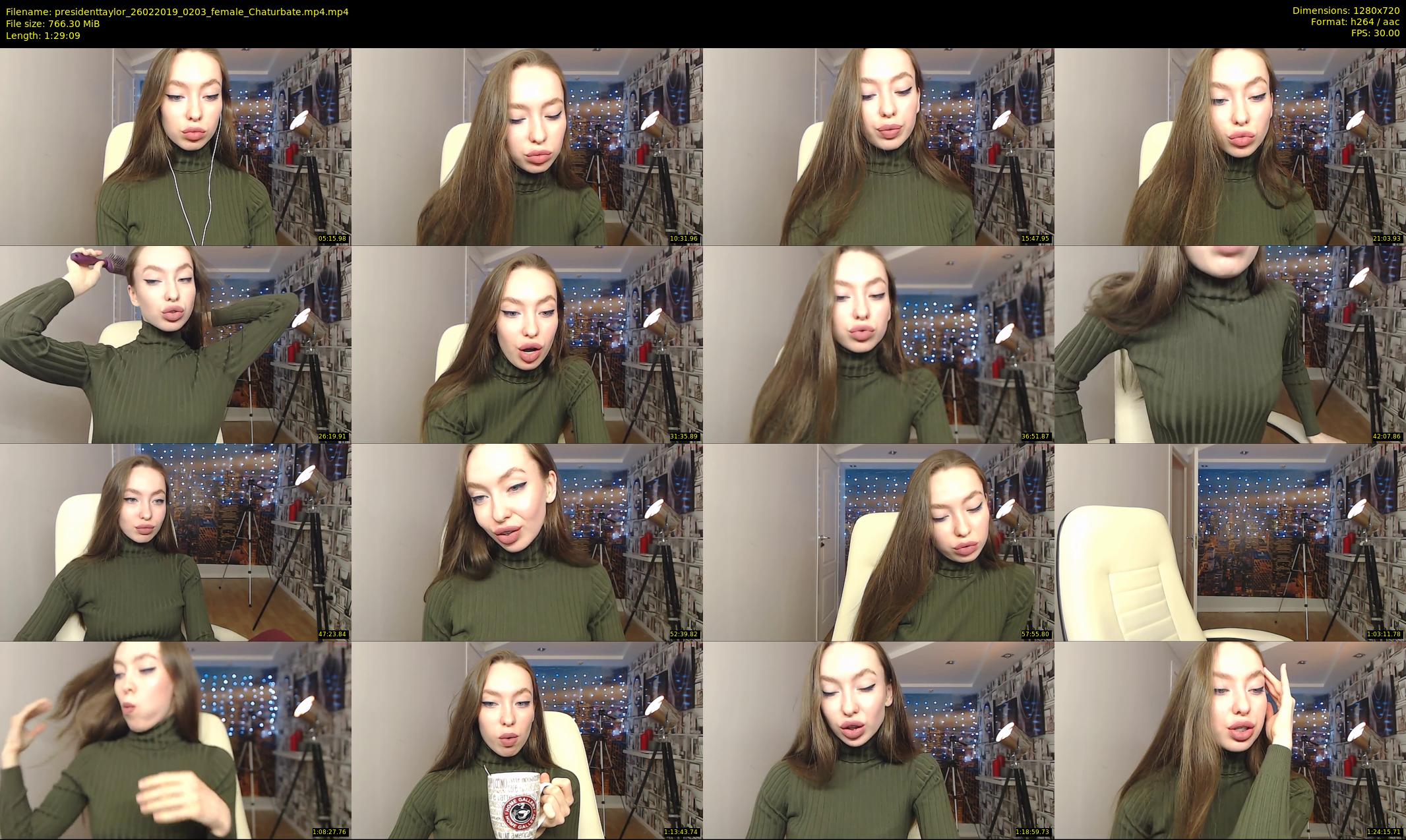 presidenttaylor — 90 minute Chaturbate female cam show recording, 720p, Feb 26, 2019