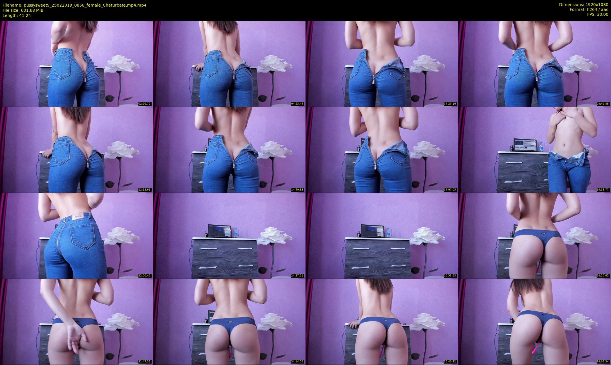 pussysweet9 — 42 minute Chaturbate female cam show recording, 1080p, Feb 25, 2019