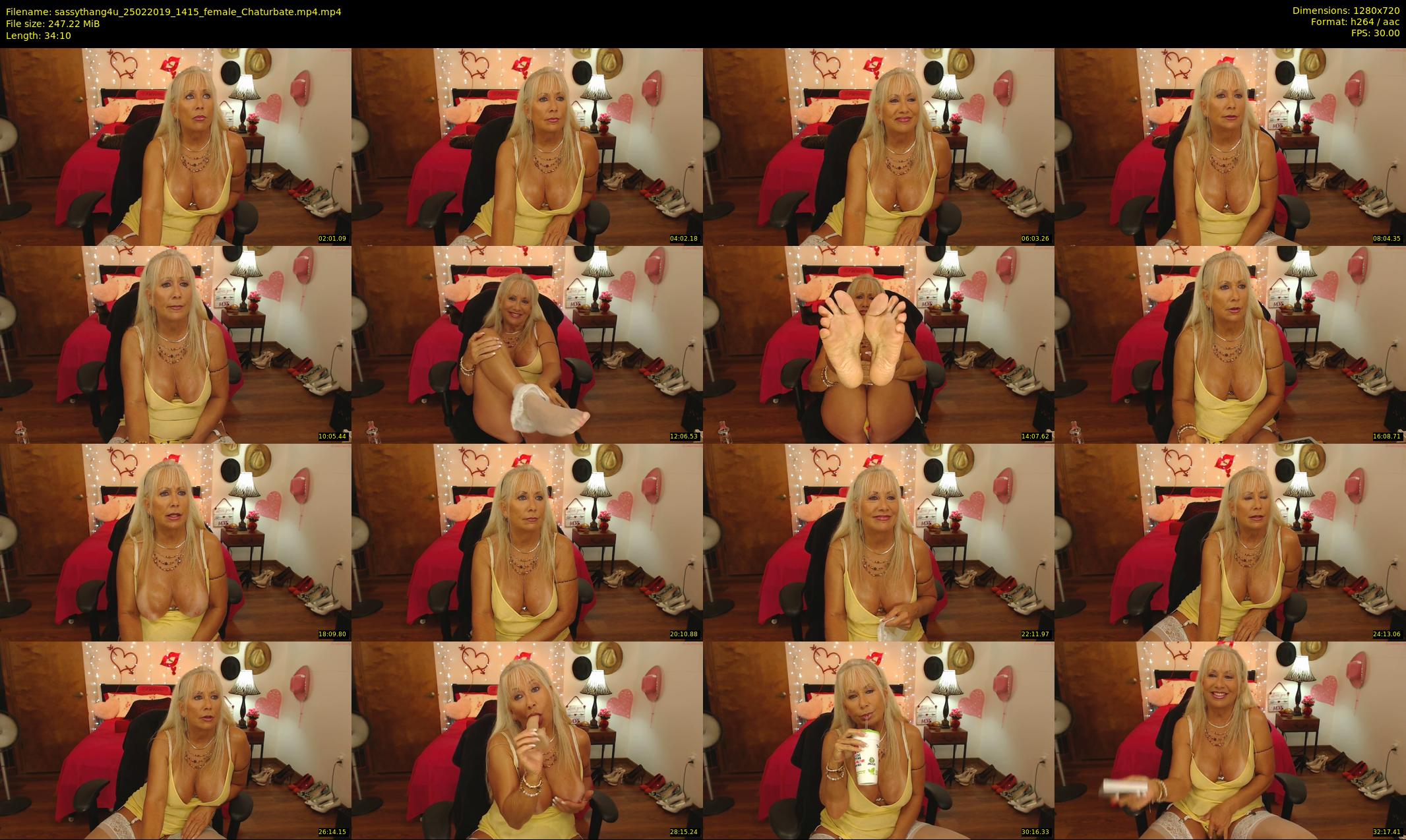 sassythang4u — 35 minute Chaturbate female cam show recording, 720p, Feb 25, 2019