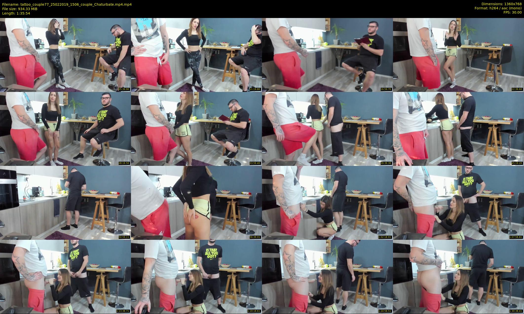 tattoo_couple77 — 96 minute Chaturbate couple cam show recording, 720p, Feb 25, 2019