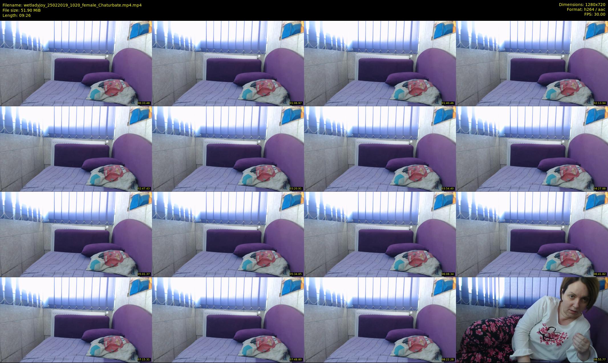 wetladyjoy — 10 minute Chaturbate female cam show recording, 720p, Feb 25, 2019