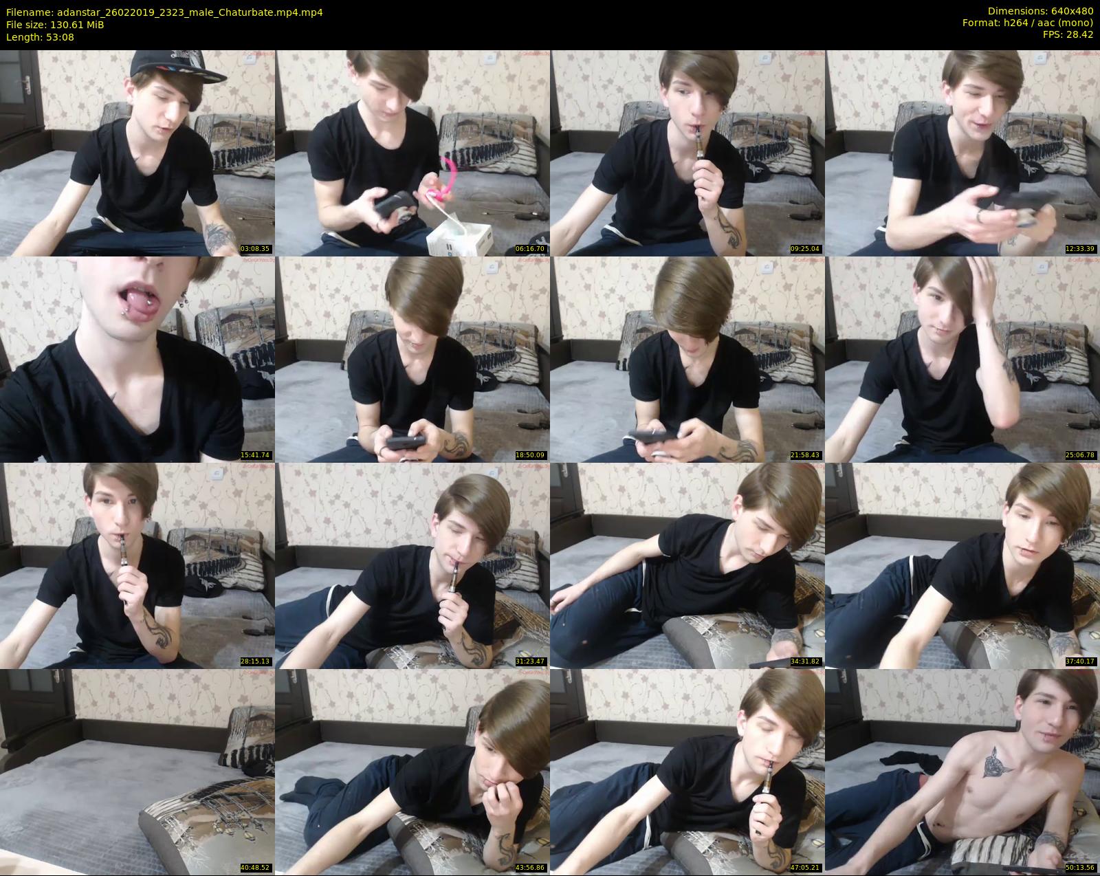 adanstar — 54 minute Chaturbate male cam show recording, 480p, Feb 26, 2019
