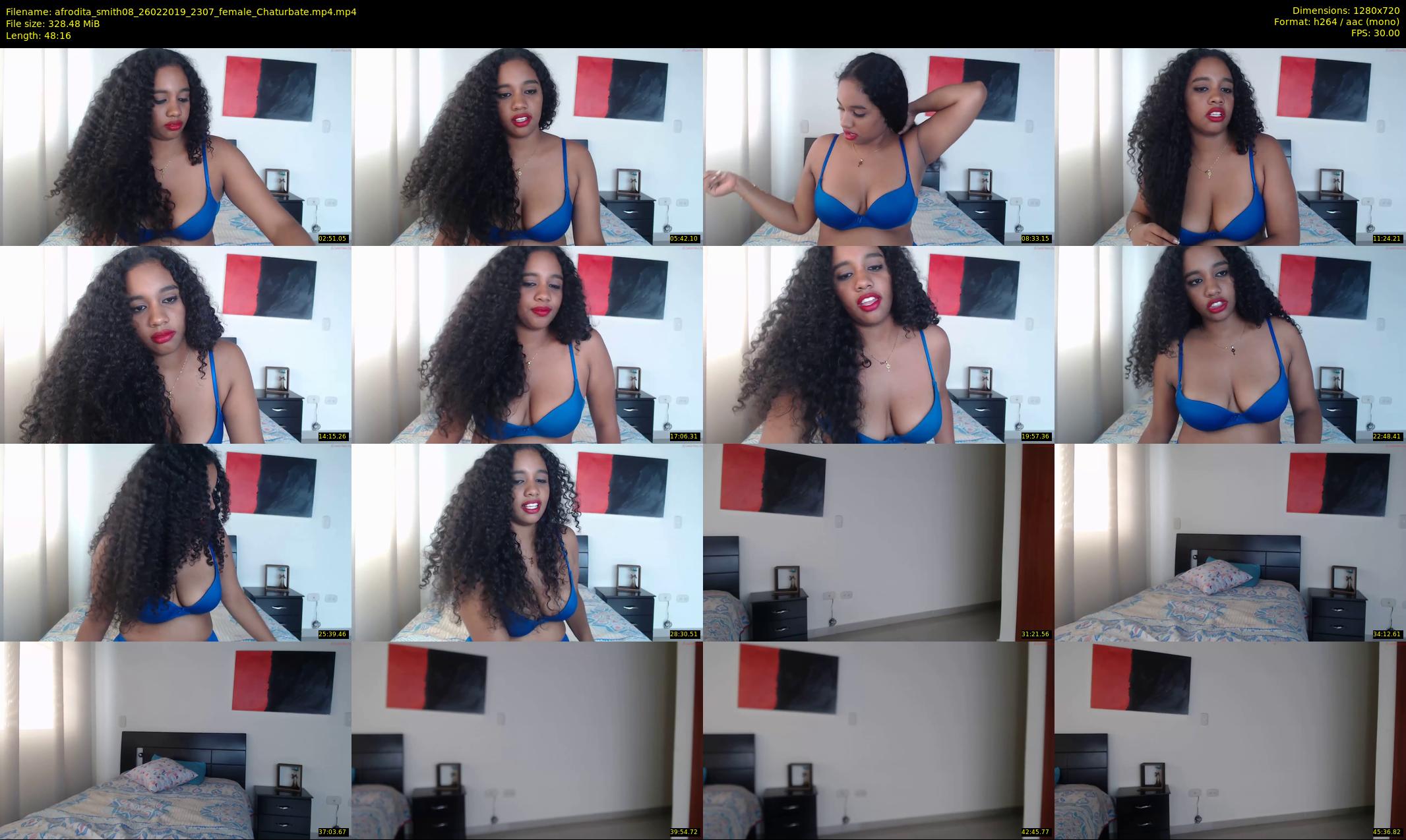 afrodita_smith08 — 49 minute Chaturbate female cam show recording, 720p, Feb 26, 2019