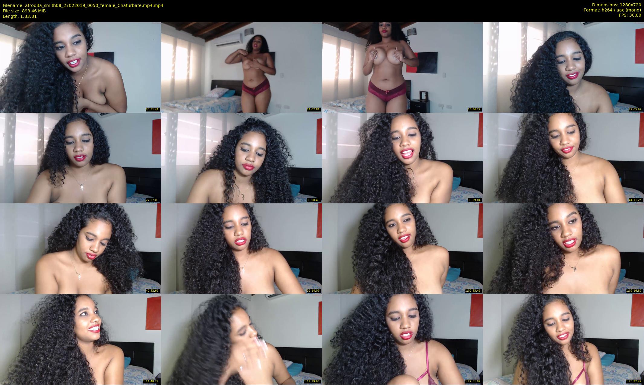 afrodita_smith08 — 94 minute Chaturbate female cam show recording, 720p, Feb 27, 2019